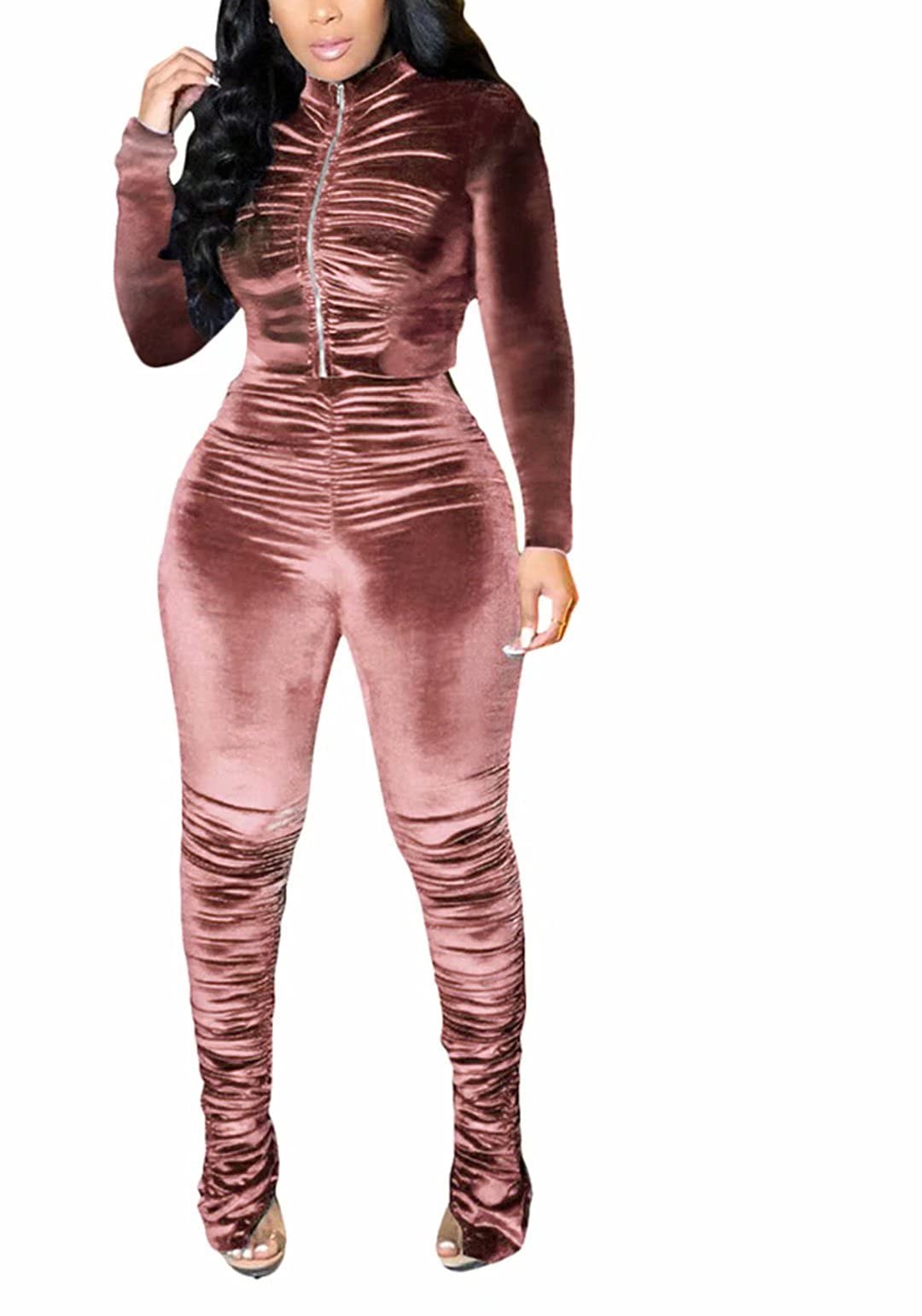 Molisry Women's 2-Piece Fall Sweatsuit Set - Long Sleeve Hoodie & Joggers Tracksuit for Workout, Lounge & Casual Wear | Comfortable Outfit for Gym, Running, Yoga & Everyday Fashion