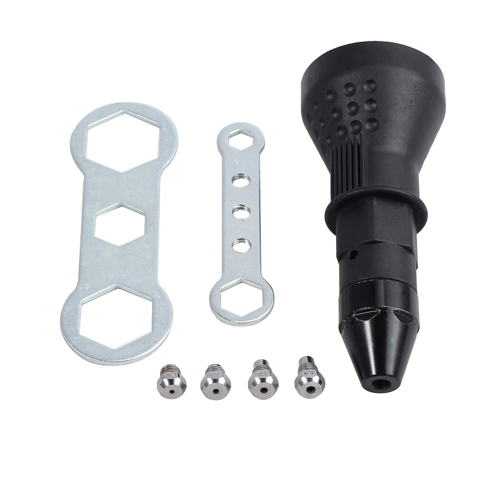 Justech Professional Cordless Electric Rivet Nut Gun Kit - Power Drill Adapter for Riveting & Inserting Nuts | DIY, Automotive, Metalworking & Home Repair Tool
