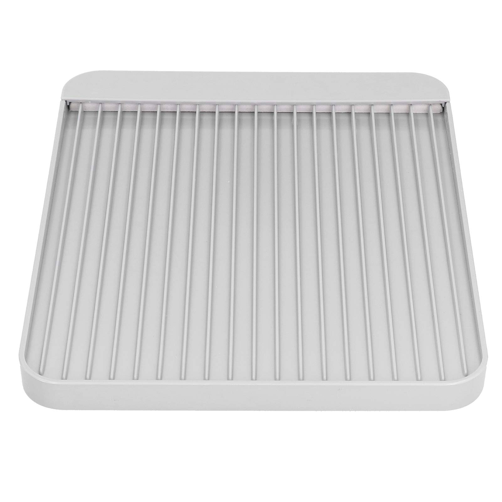 Stainless Steel Dish Drainer Tray - Sink Drying Rack & Kitchen Organizer for Plates, Cups & Utensils - Space Saving Countertop Tableware Holder - Perfect for Small Kitchens & RVs