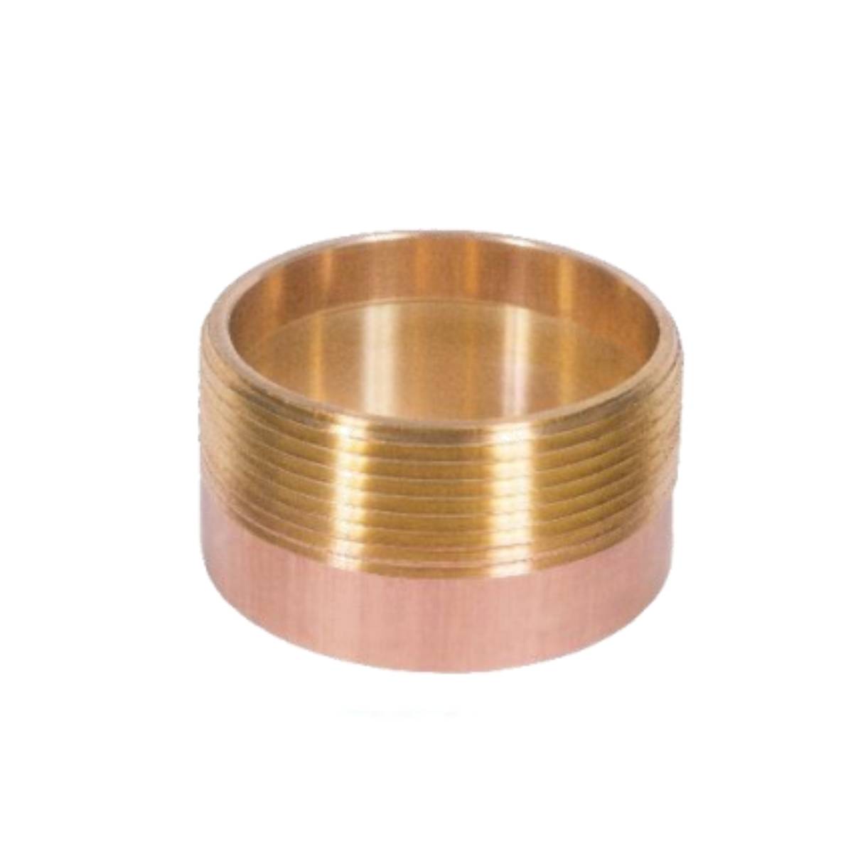 1-1/2 Inch Cast Brass SWT x Male Adapter Bushing - DWV Style for Drain Waste Vent Systems - Perfect for Plumbing Repairs and Pipe Connections