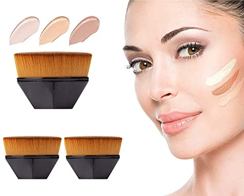 Best Foundation Makeup Brush Set - Flat Top Kabuki Brush for Liquid, Cream & Powder - Professional Makeup Blending Tool for Flawless Finish - Perfect for Daily Use, Bridal & Special Occasion Makeup