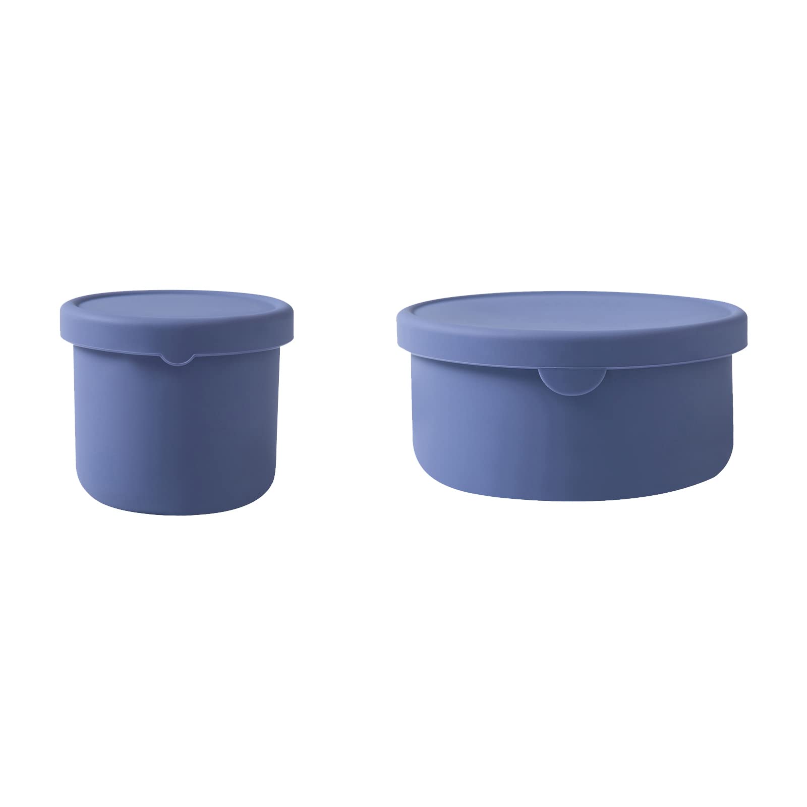 **Silicone Bowls with Lids - Airtight, Unbreakable Food Storage Containers | BPA-Free, Non-Slip, Microwave/Dishwasher/Freezer Safe | Perfect for Meal Prep, Leftovers & Outdoor Picnics (8.5oz & 24oz)**