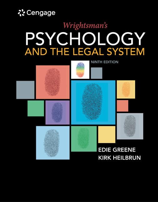 MindTap Psychology 1-Term (6 Months) Printed Access Card for Greene/Heilbrun's Wrightsman's Psychology and the Legal System 9th Edition - Digital Learning Tool for Psychology Students & Legal Professionals