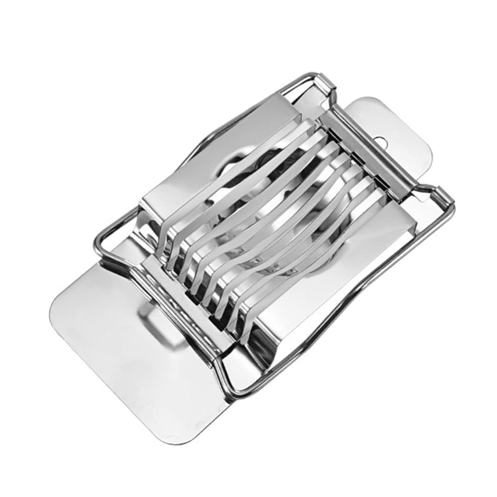 UPKOCH Stainless Steel Egg Slicer - Perfect for Hard Boiled Eggs, Mushrooms, Strawberries, Tomatoes & Kiwi | BPA Free, Dishwasher Safe Kitchen Gadget | Ideal for Meal Prep, Salads & Healthy Snacks