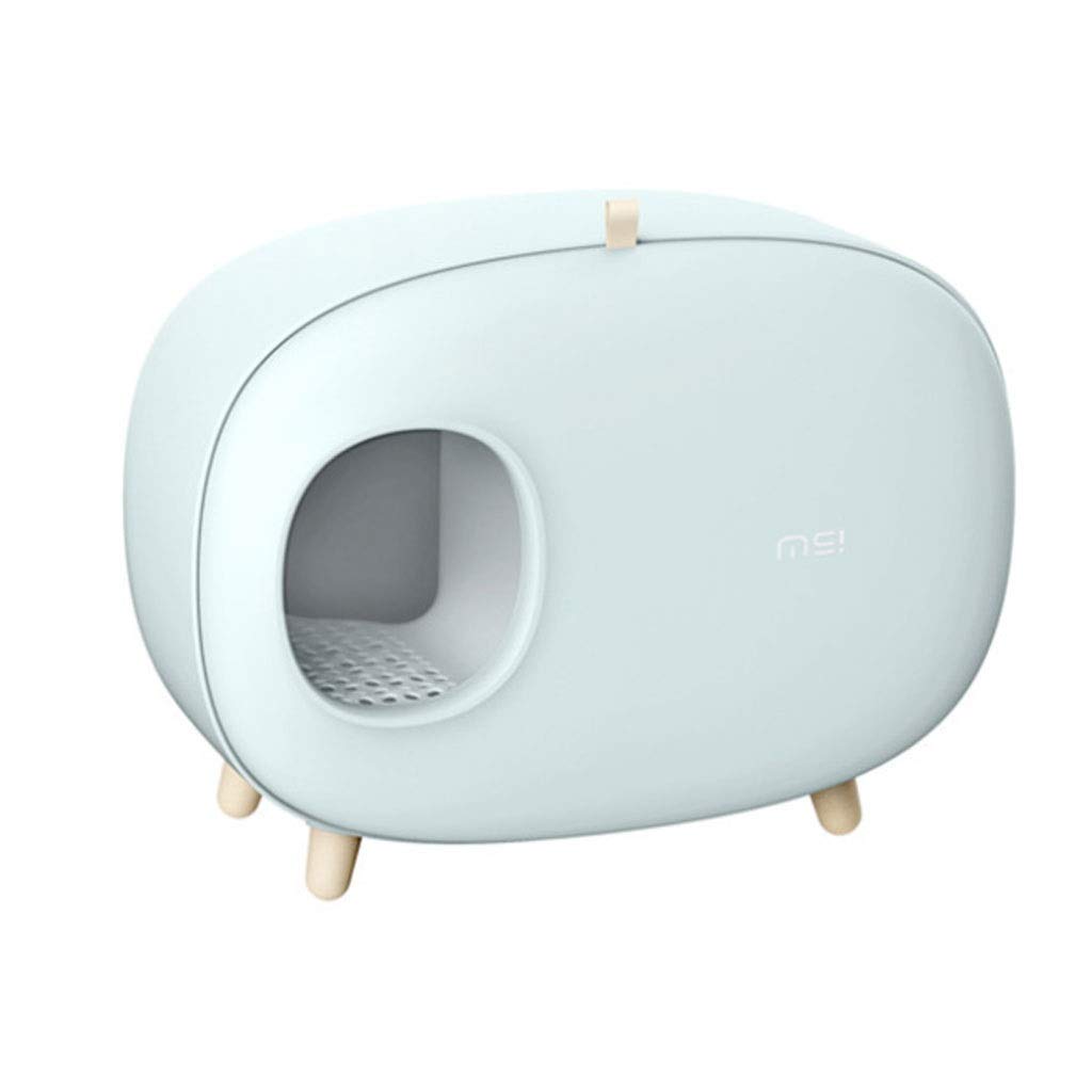 Zcx Enclosed Cat Litter Box with Scoop - Large Space, Leak-Proof Design for Easy Cleaning & Assembly | Perfect for Small Apartments & Multi-Cat Homes (Color: A)