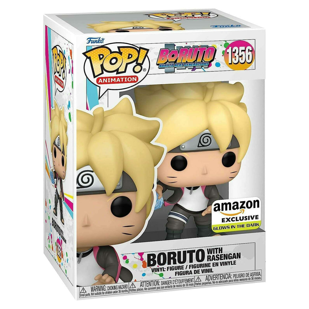 Boruto Uzumaki Pop! Vinyl Figure with Glow-in-the-Dark Rasengan - Funko Exclusive Collectible for Anime Fans | Perfect for Display, Gifts, and Naruto Merchandise Collections
