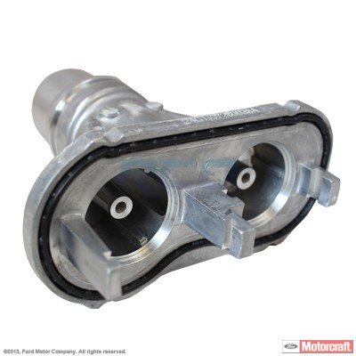 Genuine Ford 6.4L Thermostat Housing Water Outlet for 2008-2010 Models | Engine Cooling System Replacement Part | Perfect for Truck & SUV Maintenance & Repairs
