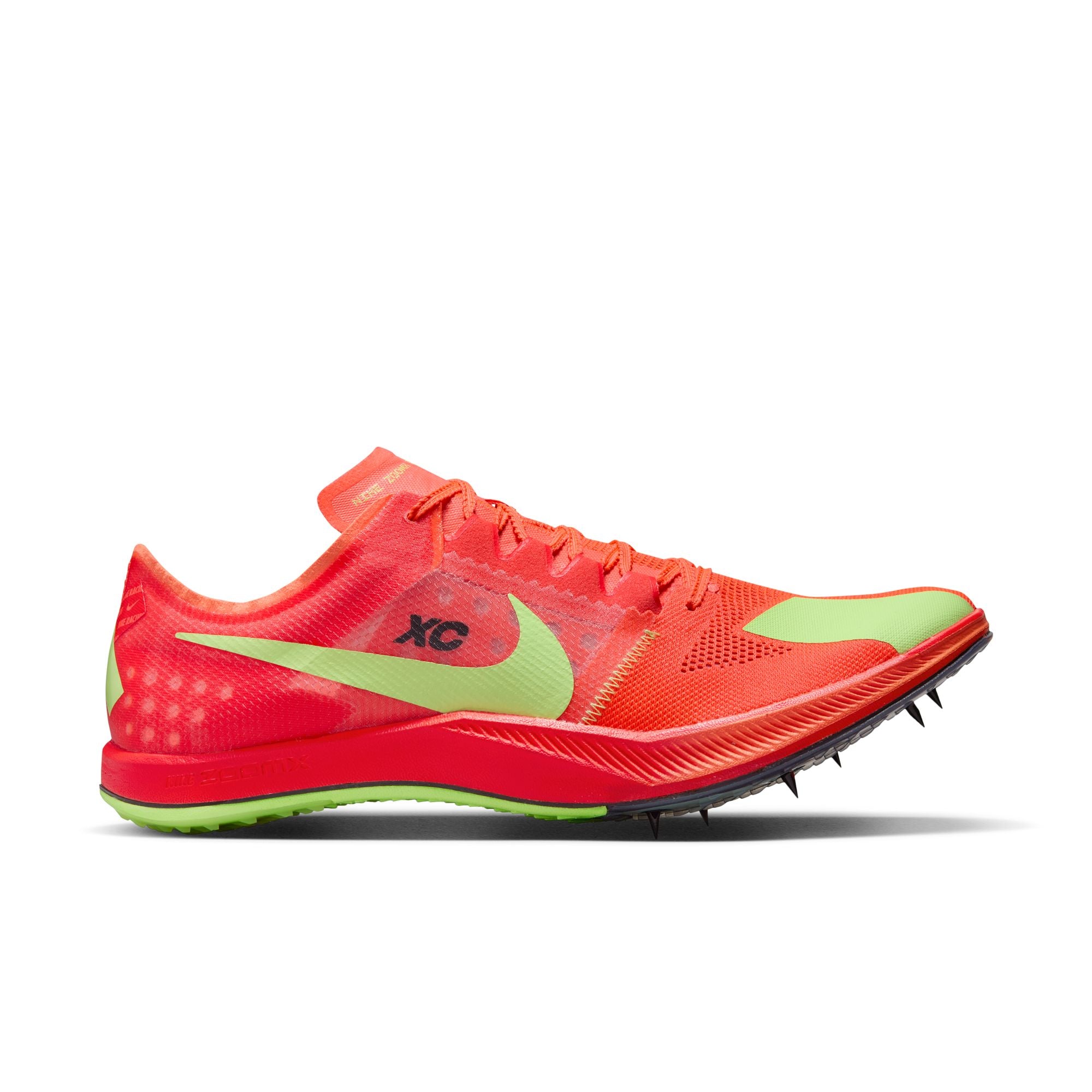 Nike ZoomX Dragonfly XC Running Shoes - Men's & Women's D Width in Hyper Orange/Lime Blast - Lightweight Track & Cross Country Spikes for Racing & Training