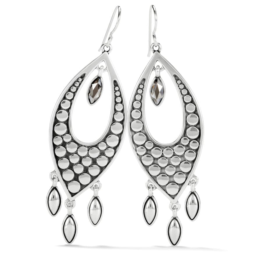 Pebble Disc Marquise Statement French Wire Earrings - Elegant Dangle Earrings for Women, Perfect for Weddings, Parties & Special Occasions