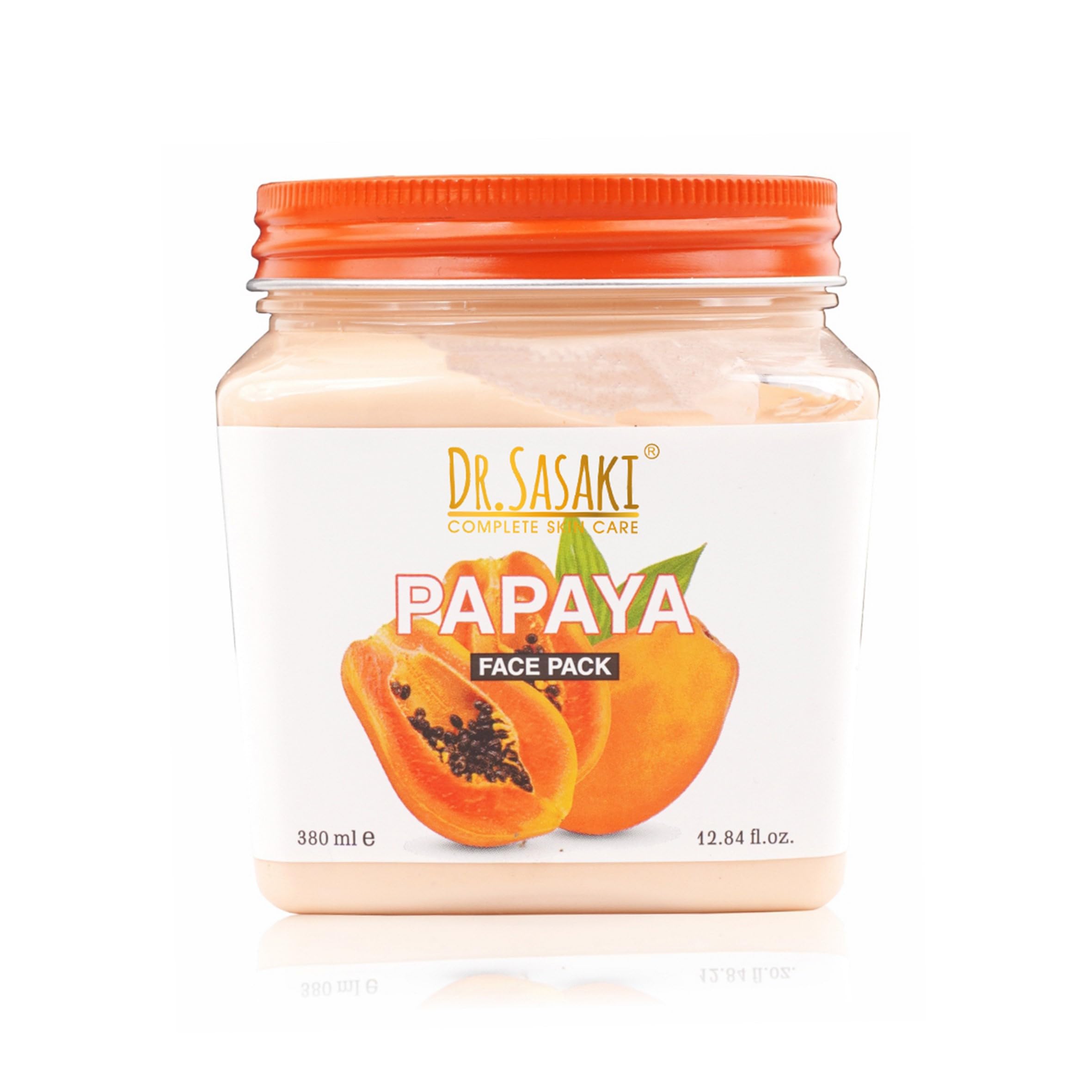 Dr. Sasaki Complete Skin Care Papaya Face & Body Pack - 380ml for Brightening, Exfoliating & Hydrating - Perfect for Daily Skincare Routine & Spa Treatments