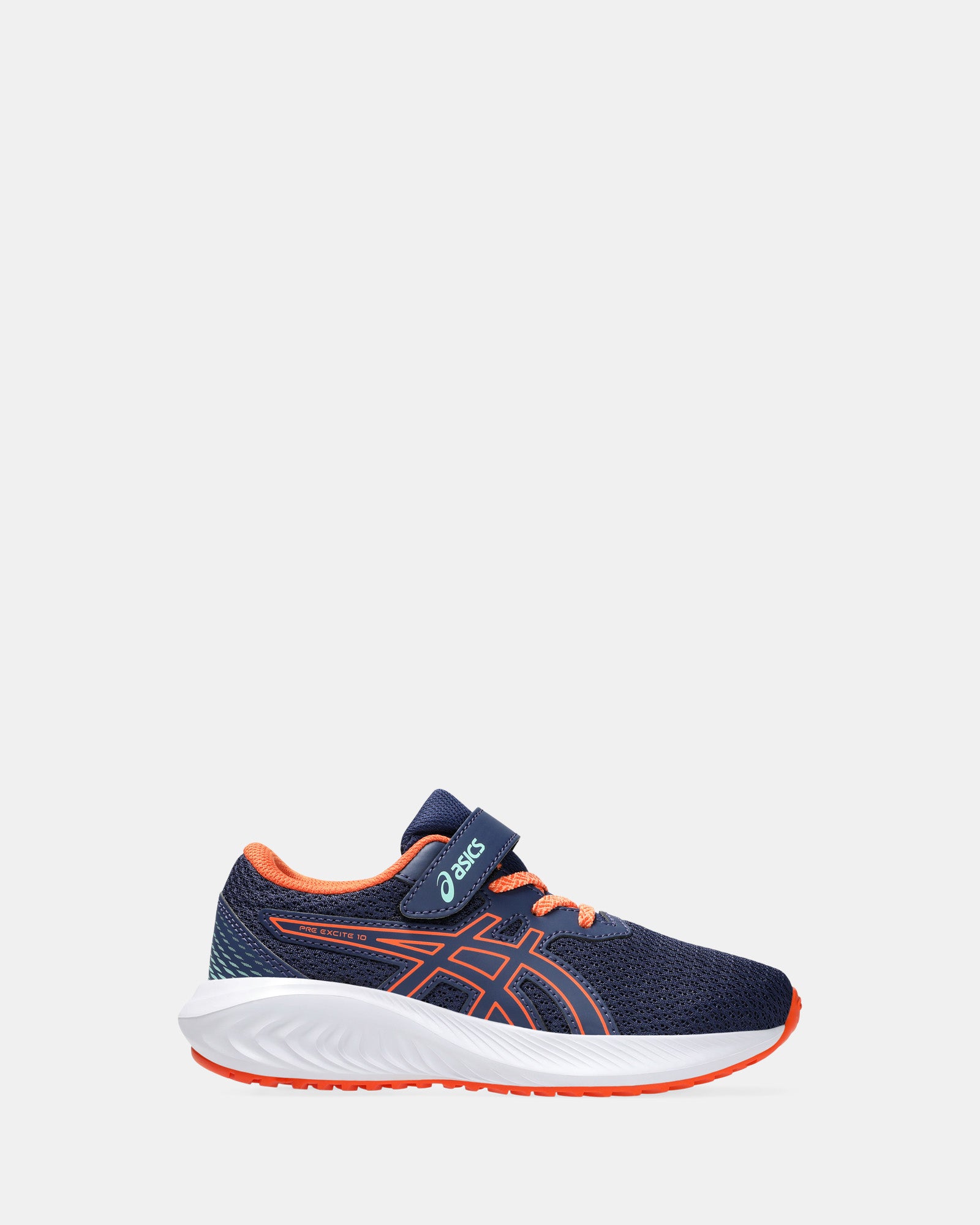 Pre Excite 10 Preschool Sneakers - Indigo Blue & Nova Orange Colorway | Comfortable Kids Shoes for School, Playground & Outdoor Activities