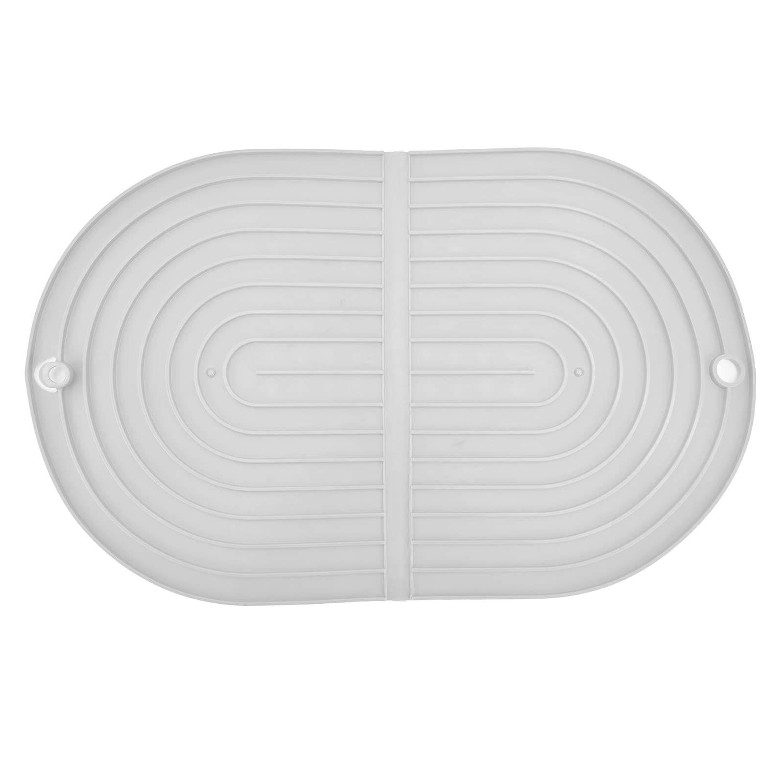 Foldable Heat Insulation Dish Drying Mat - Non-Slip Kitchen Counter Protector for Cups, Pots & Dishes | Water Absorbent & Quick Drying | Perfect for Drying Rack Alternative & Countertop Protection (White)