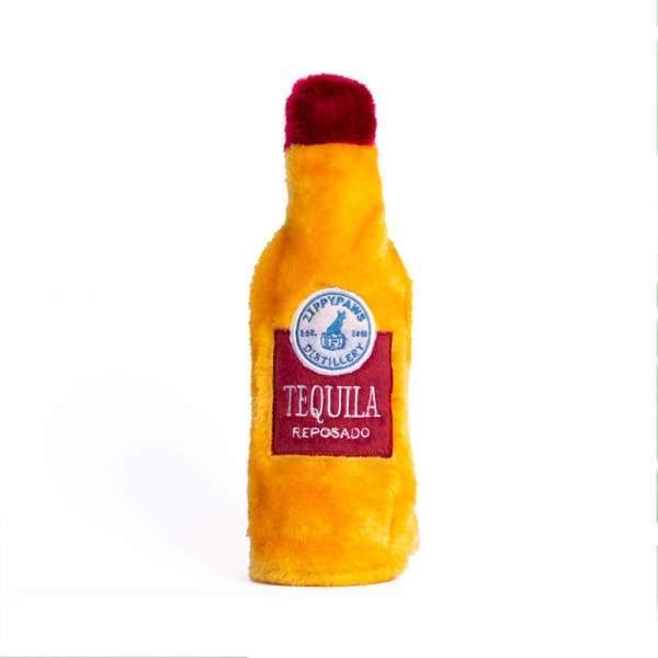 ZippyPaws Happy Hour Crusherz Tequila Dog Toy - Durable Plush Chew Toy for Small & Medium Dogs - Perfect for Playtime, Training & Cuddling (Taco Tuesday Party Theme)
