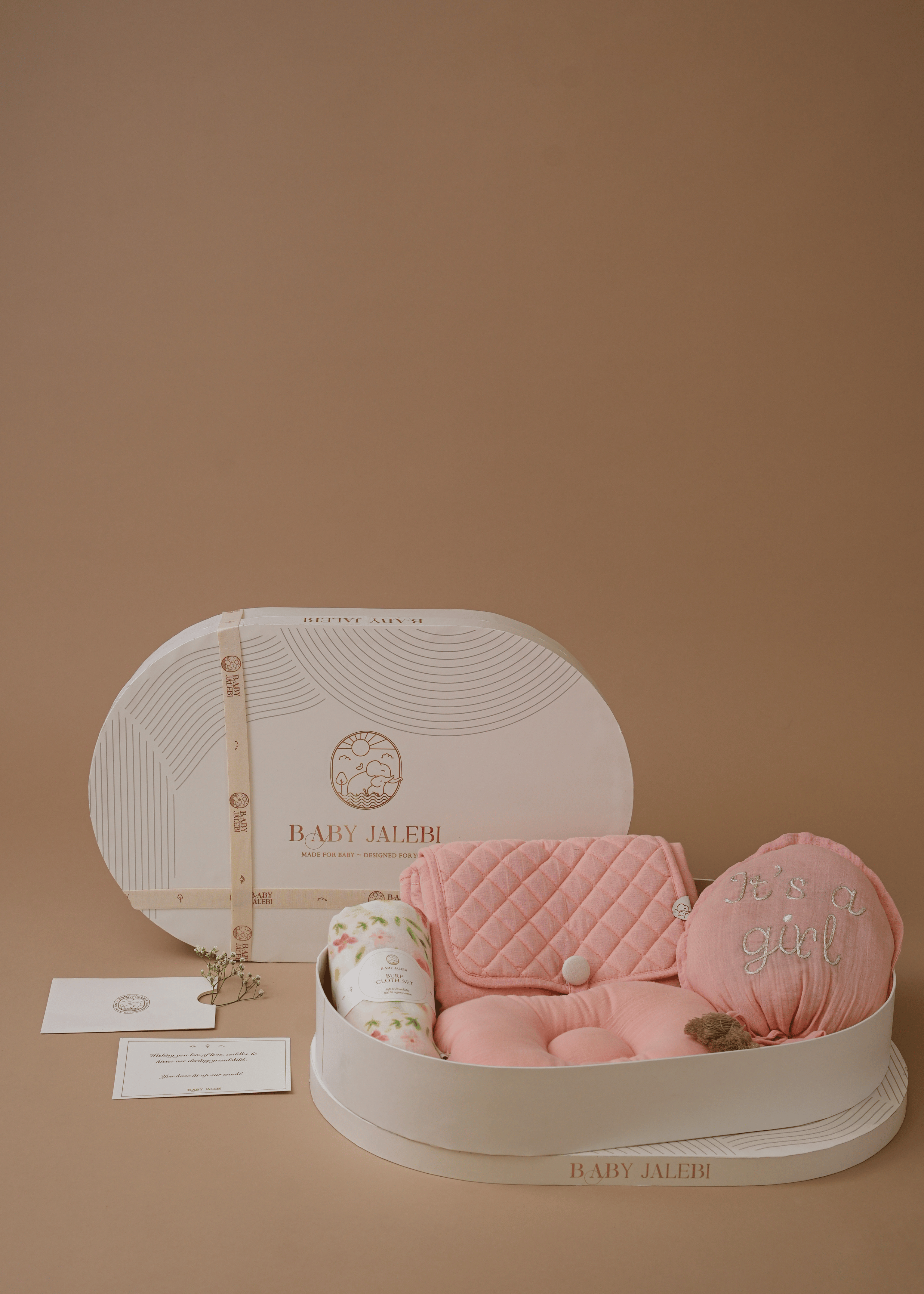 Hello Baby The Oval - Pink Baby Crib Mobile for Nursery Decor & Newborn Gifts | Perfect for Baby Showers, Bedroom Decor, and Infant Stimulation