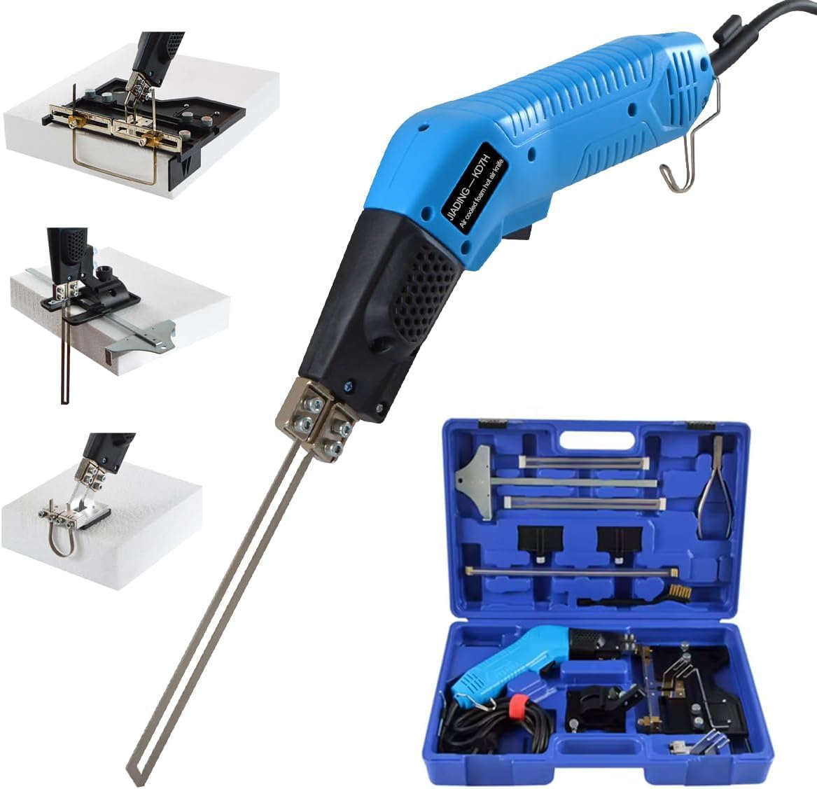 Professional Electric Hot Knife Foam Cutter Kit - Air Cooled Styrofoam Cutting Tool for Continuous Use - Perfect for DIY Crafts, Model Building, and Packaging Projects