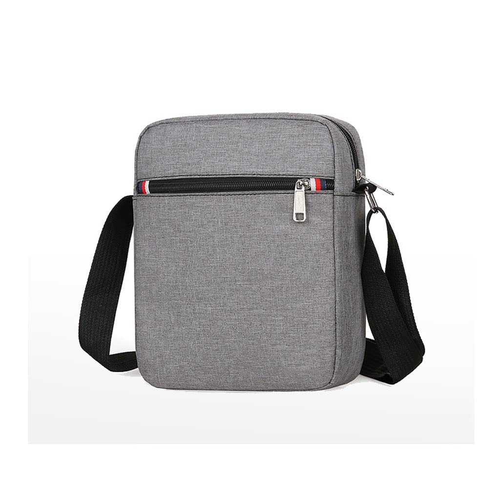 Men's Canvas Casual Shoulder Bag - Small Fashionable Crossbody Purse for Daily Use (18x7x23cm) - Perfect for Work, Travel & Outdoor Activities