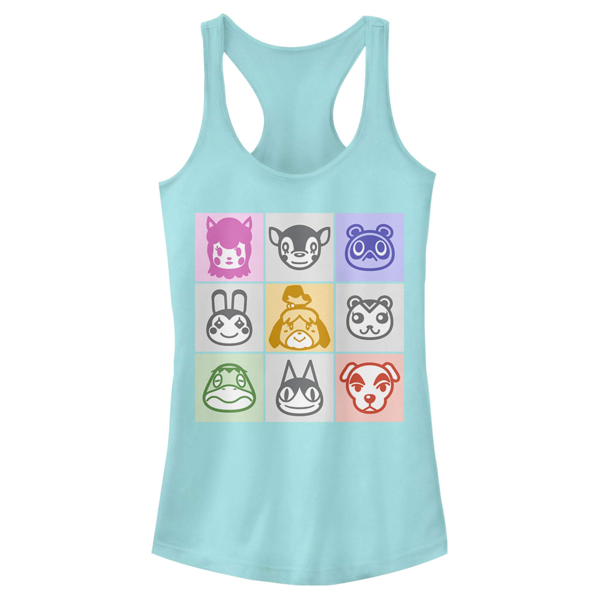 Nintendo Animal Stamps Women's Tank Top - Slim Fit for Casual Wear