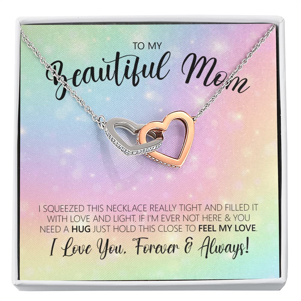 Best Mom Necklace - Heart Pendant Jewelry for Women | Thoughtful Birthday Gift for Mom from Son or Daughter | Perfect for Mother's Day, Christmas & Special Occasions