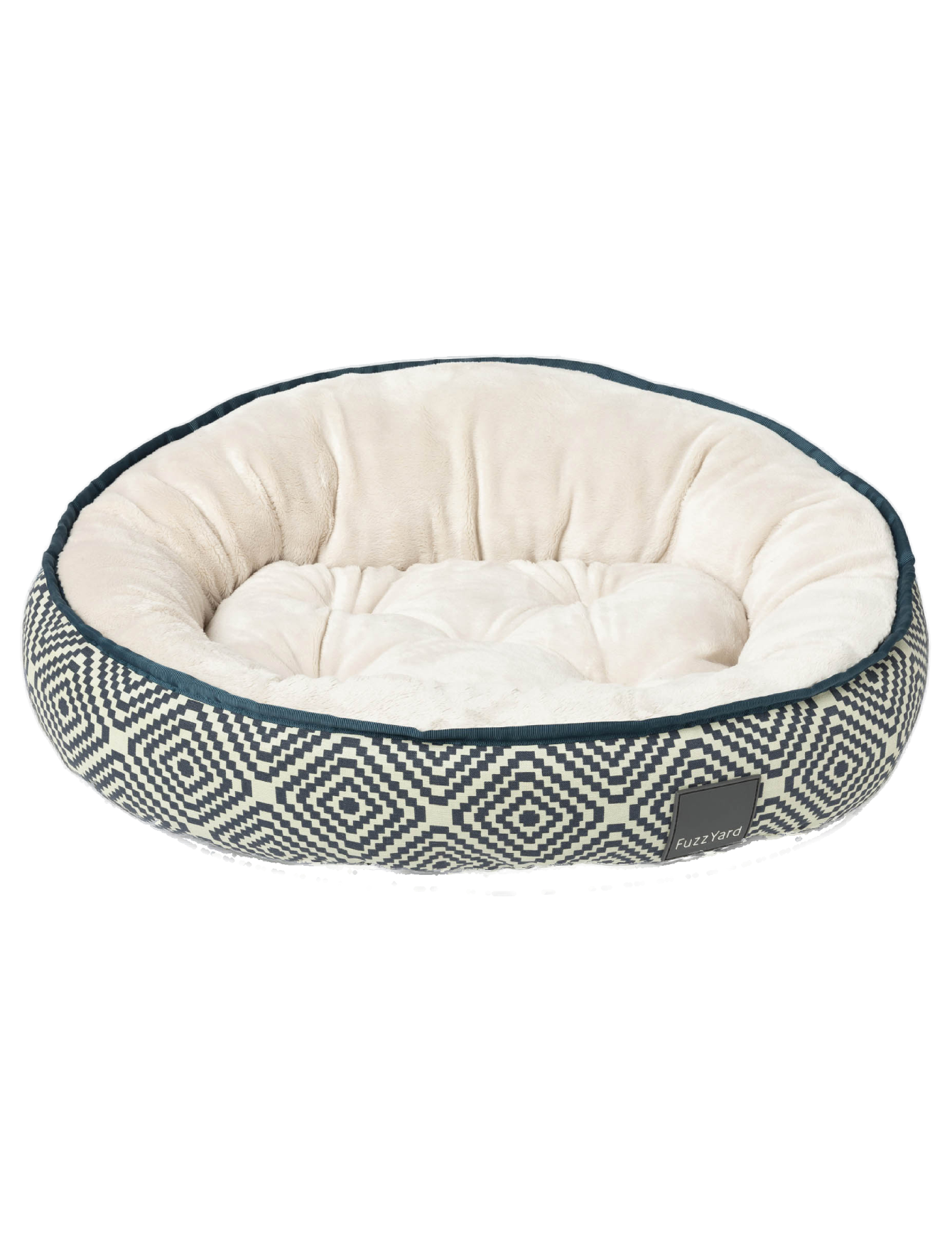 Fuzzyard Reversible Dog & Cat Bed - Mykonos Design, Soft & Cozy Pet Bed for Small Medium Large Dogs & Cats | Perfect for Home, Office & Travel Use