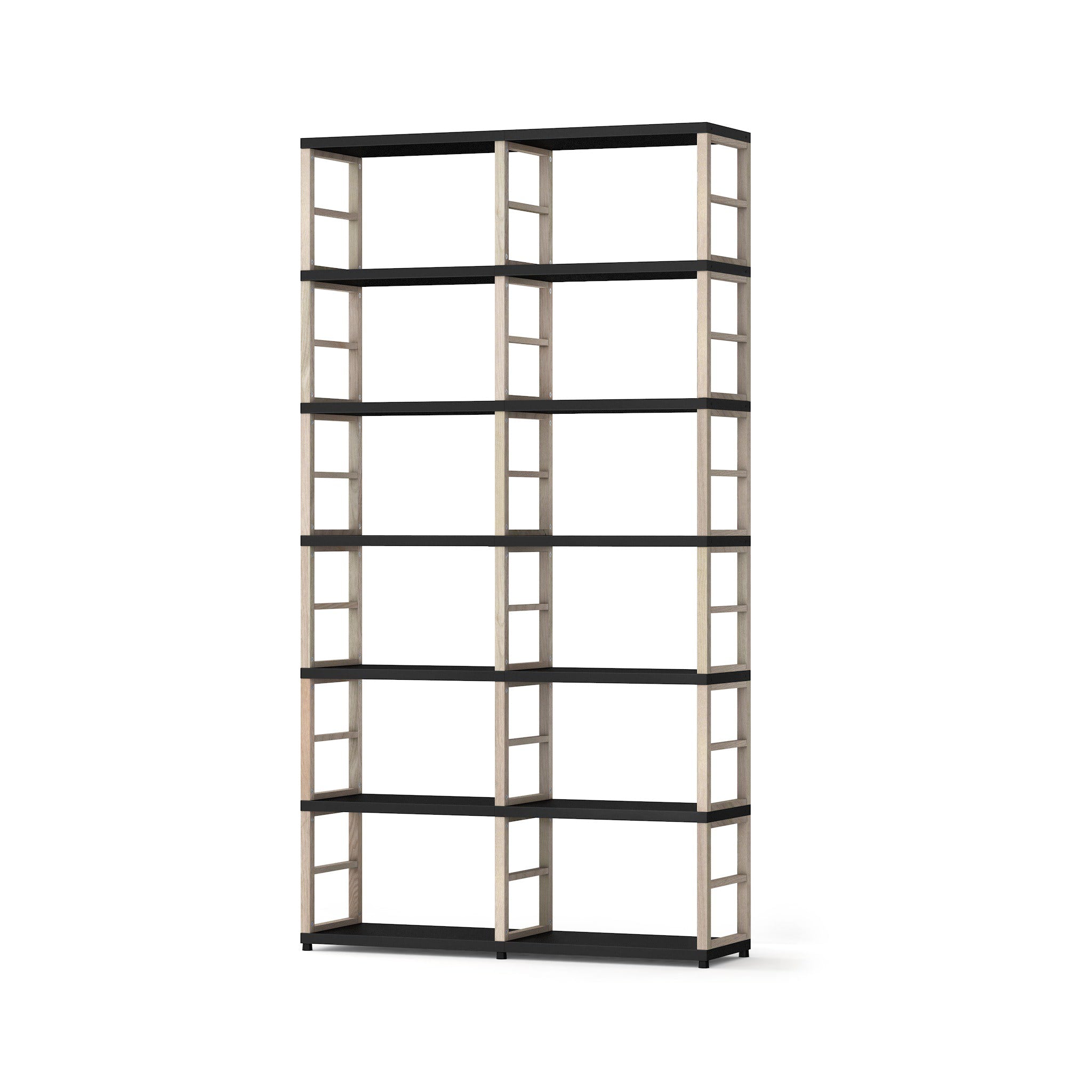 MAXX Modern 2x6 Wall Shelf Unit - Sturdy Wooden Floating Shelves for Living Room, Bedroom, Office Storage & Display - Perfect for Books, Decor, Plants & Photos