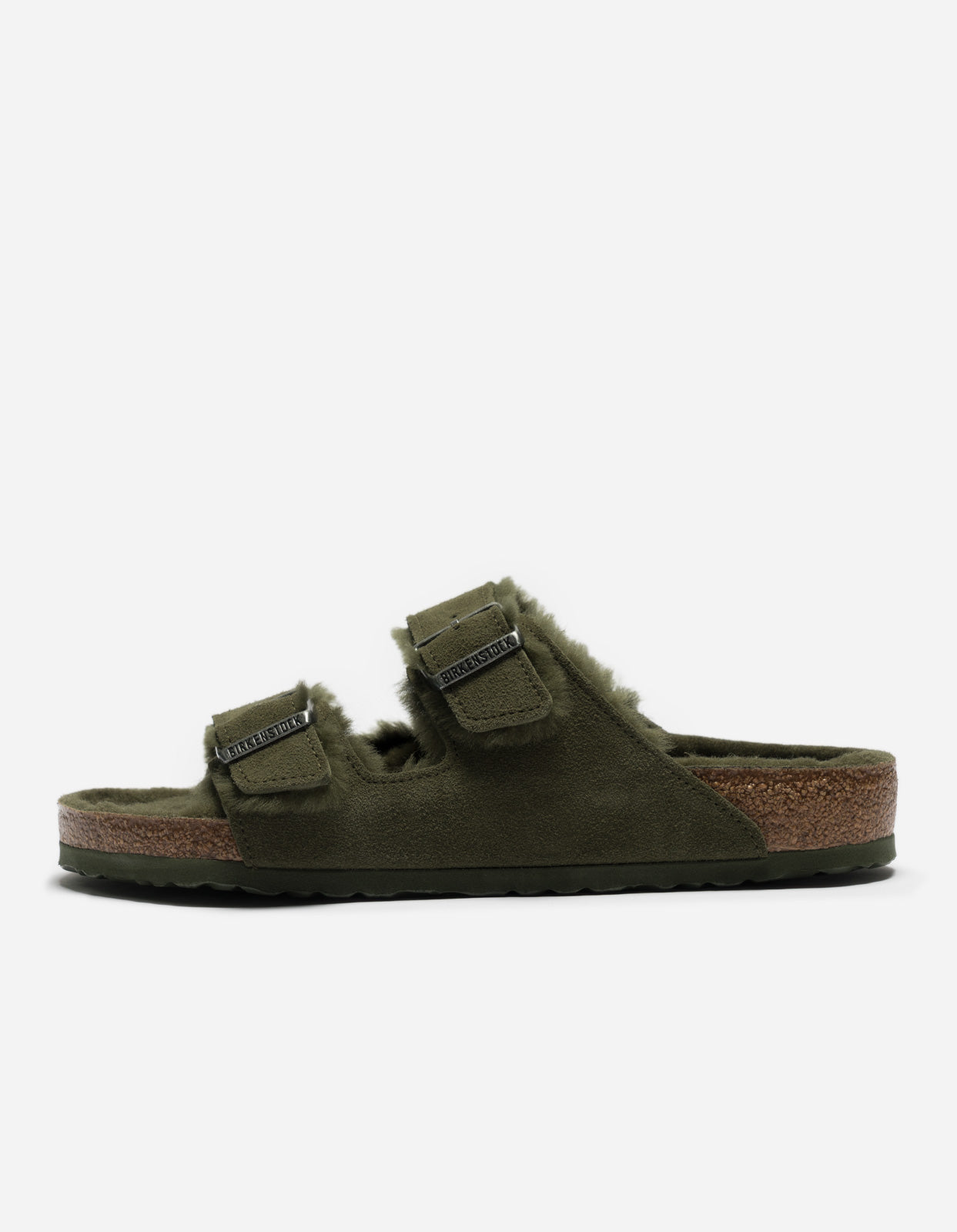 Birkenstock Arizona VL Shearling Thyme Sandals - Soft Shearling Lined Comfortable Slide Sandals for Women & Men | Perfect for Indoor, Outdoor, and Casual Wear