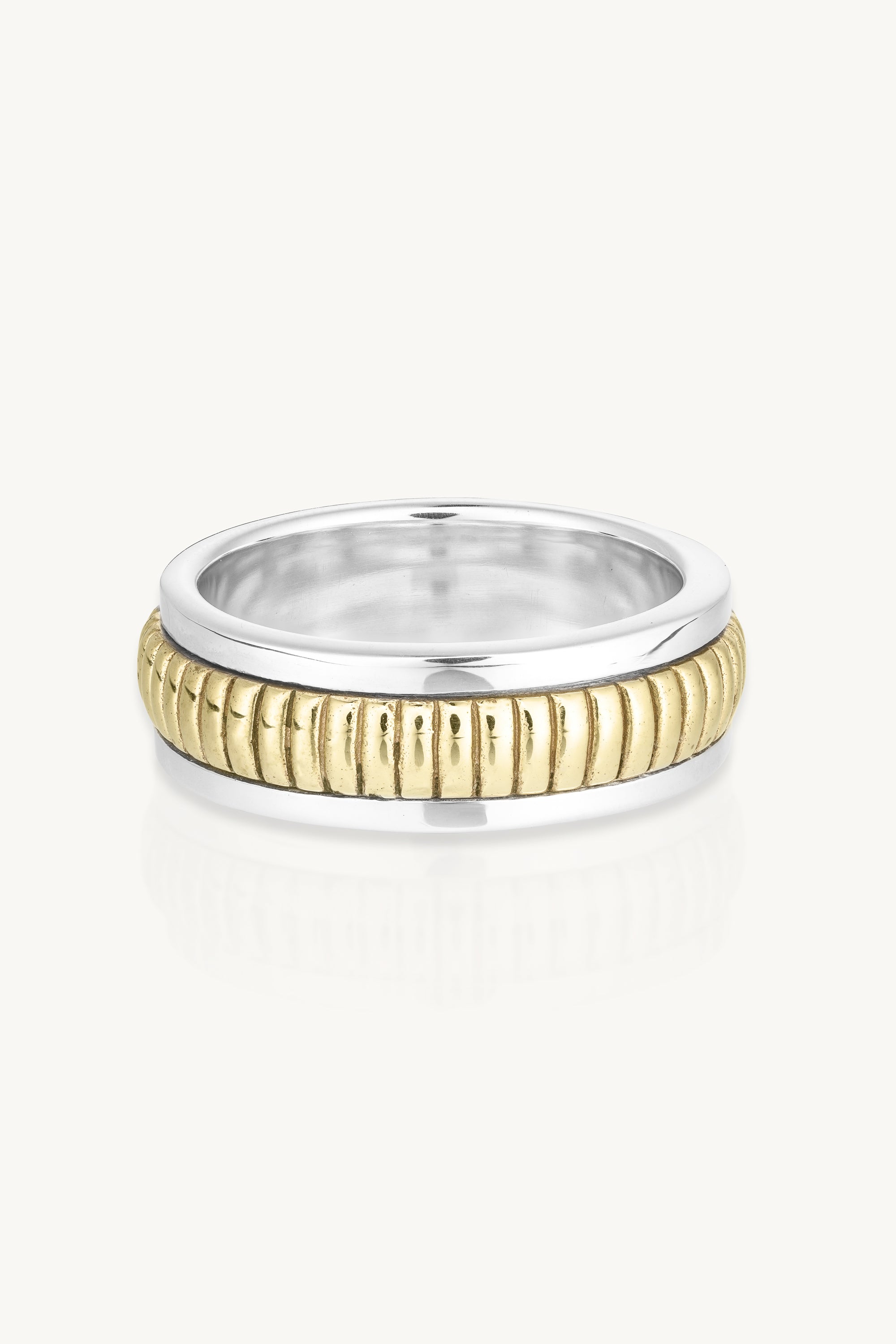 Spinner Mixed Metal Band - Durable & Stylish Unisex Ring for Everyday Wear, Gifts & Fashion Accessories | Perfect for Parties, Work & Casual Outfits