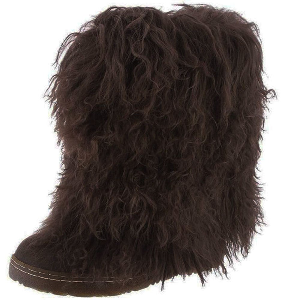 BEARPAW Women's Boetis Winter Boots - Soft Natural Fur Lined Slip-On Snow Boots for Women | Warm & Comfortable Cold Weather Footwear | Perfect for Snow Days, Winter Hiking & Casual Outings