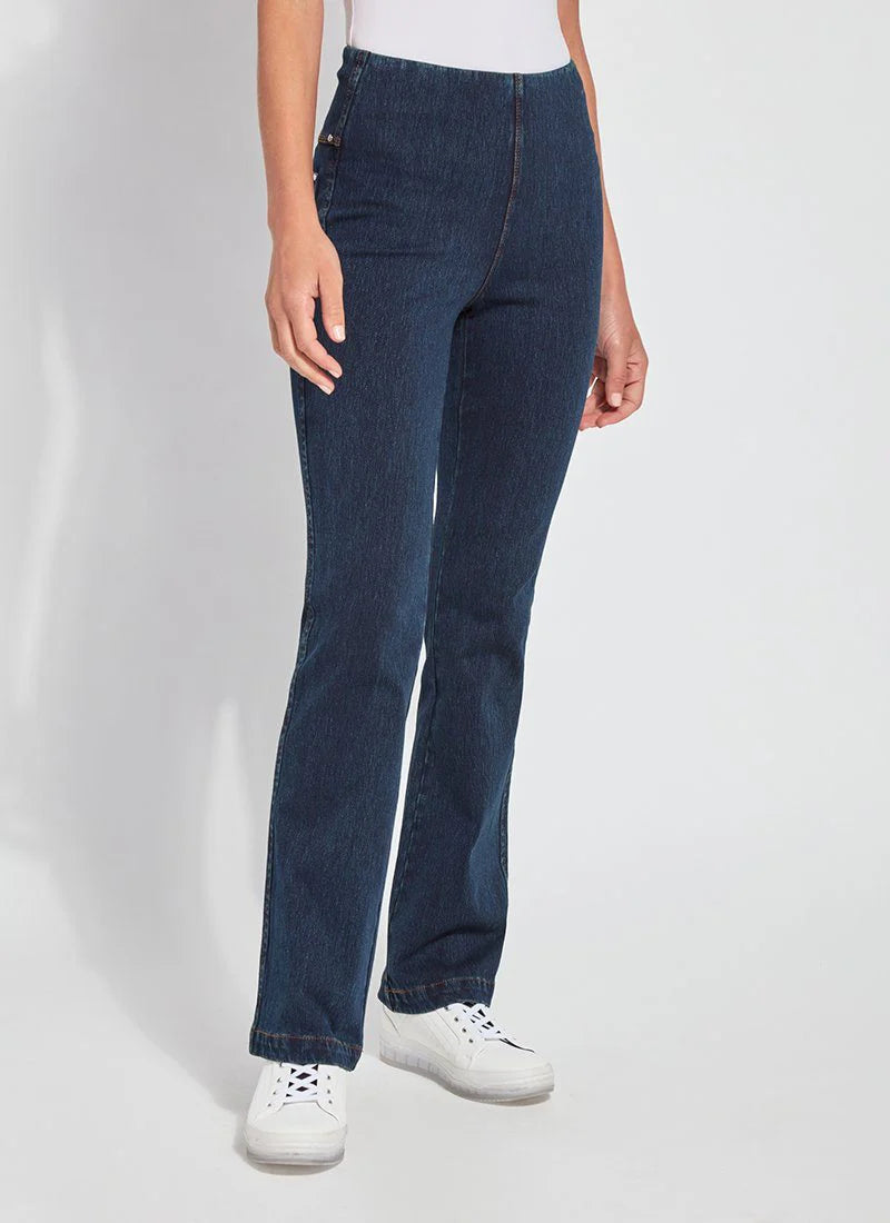 Baby Bootcut Denim Jeans for Toddlers - Soft Stretch Indigo Wash - Perfect for Playdates & Family Outings