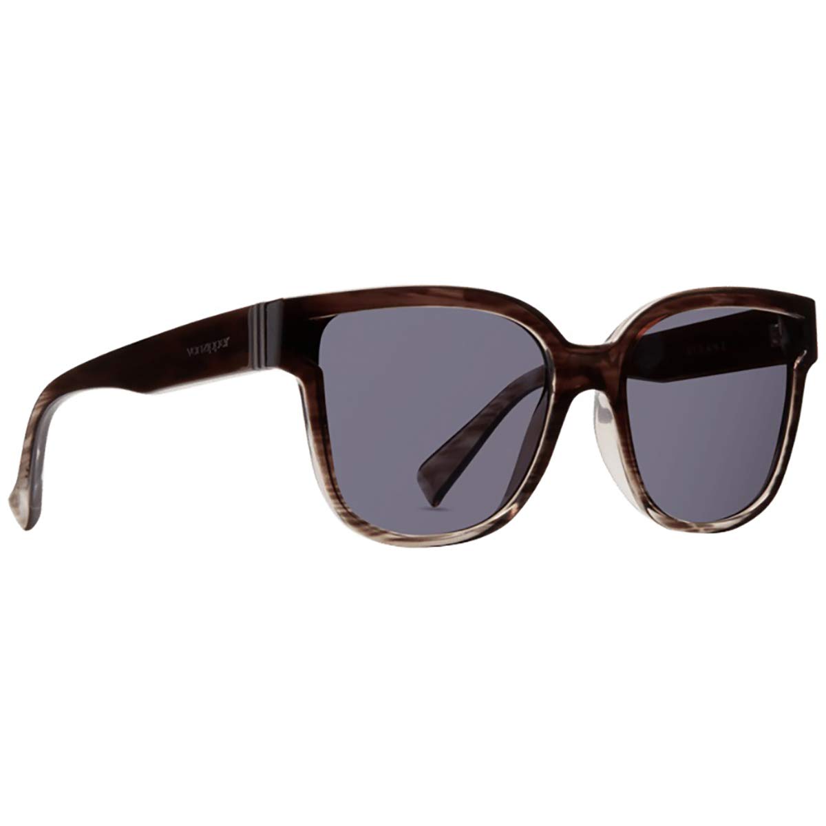 VonZipper Men's Stranz Polarized Sunglasses - Matte Asphalt/Wild Vintage Grey Lens - UV Protection for Driving, Fishing & Outdoor Activities