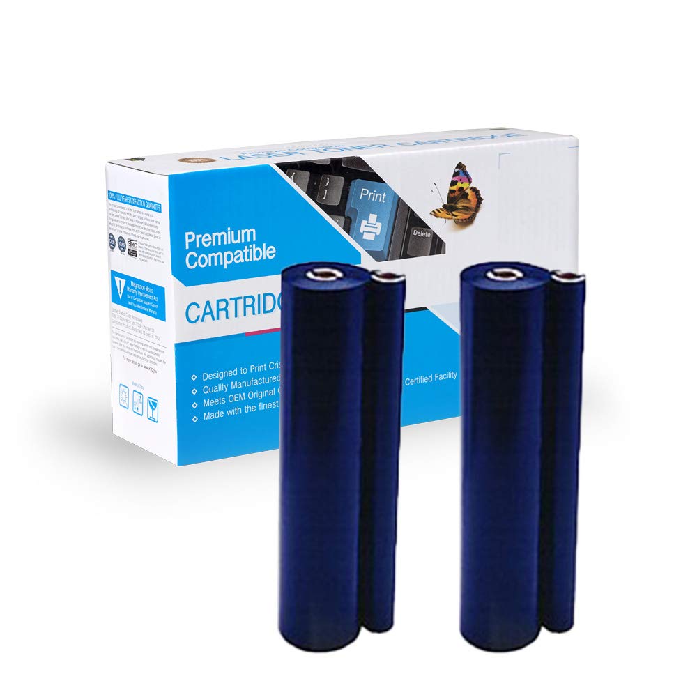 On-Site Laser Compatible TTR Replacement for PC-202RF | Works with Refill Rolls for PC-201 (Box of 2) | Ideal for Office Printers & Shipping Label Machines