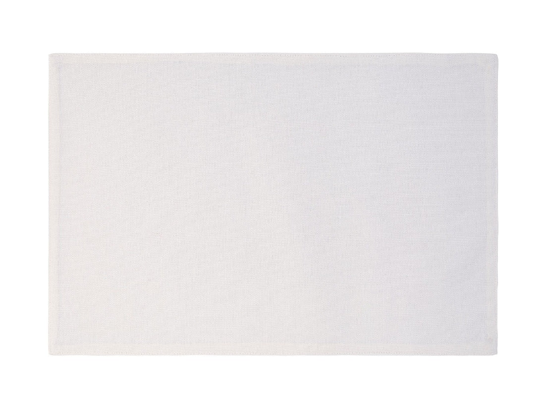 Maxwell & Williams Cotton Classics 45x30cm Snow White Cotton Placemats - Set of 4 for Dining Table, Kitchen, and Home Decor