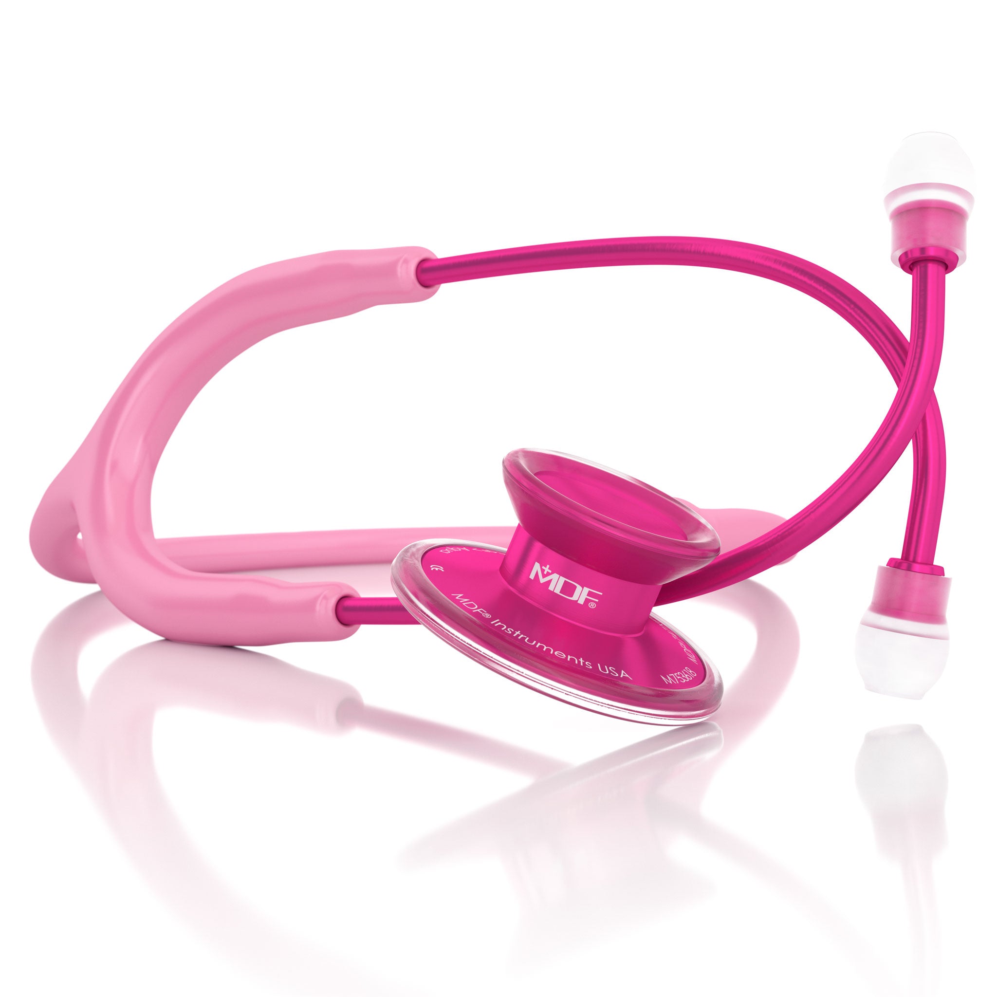 Acoustica® Pink Stethoscope - Professional Pink Alloy Headset with Cosmo Design for Doctors, Nurses & Medical Students | Ideal for Clinical Use, Healthcare Training & Medical Practice