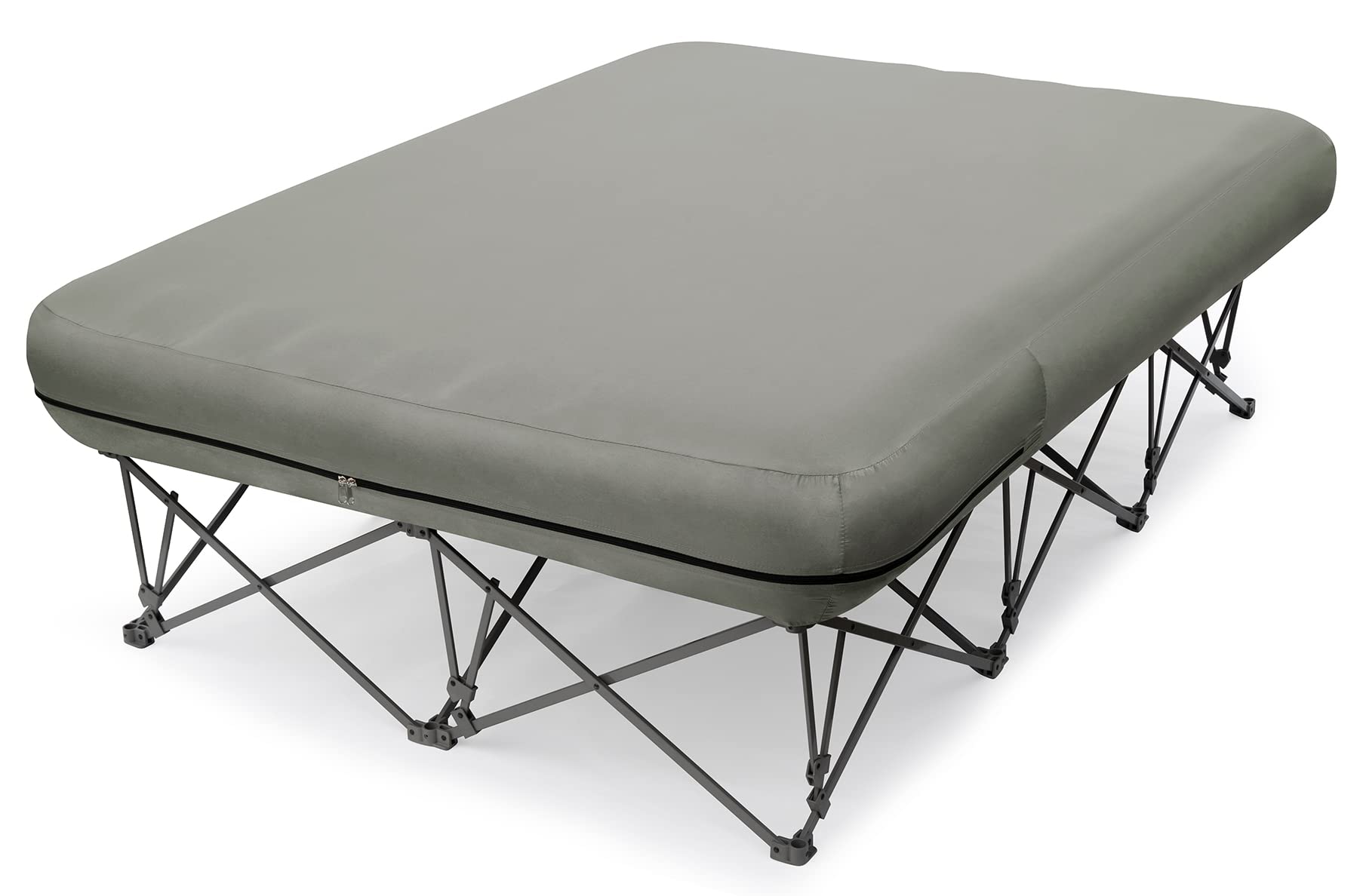 **KAMPKEEPER Portable Folding Camping Cot for Adults with Inflatable Air Mattress & Carry Bag - Heavy Duty Outdoor Sleeping Cot for Camping, Travel, Beach, and Backpacking (Air Pump Not Included)**