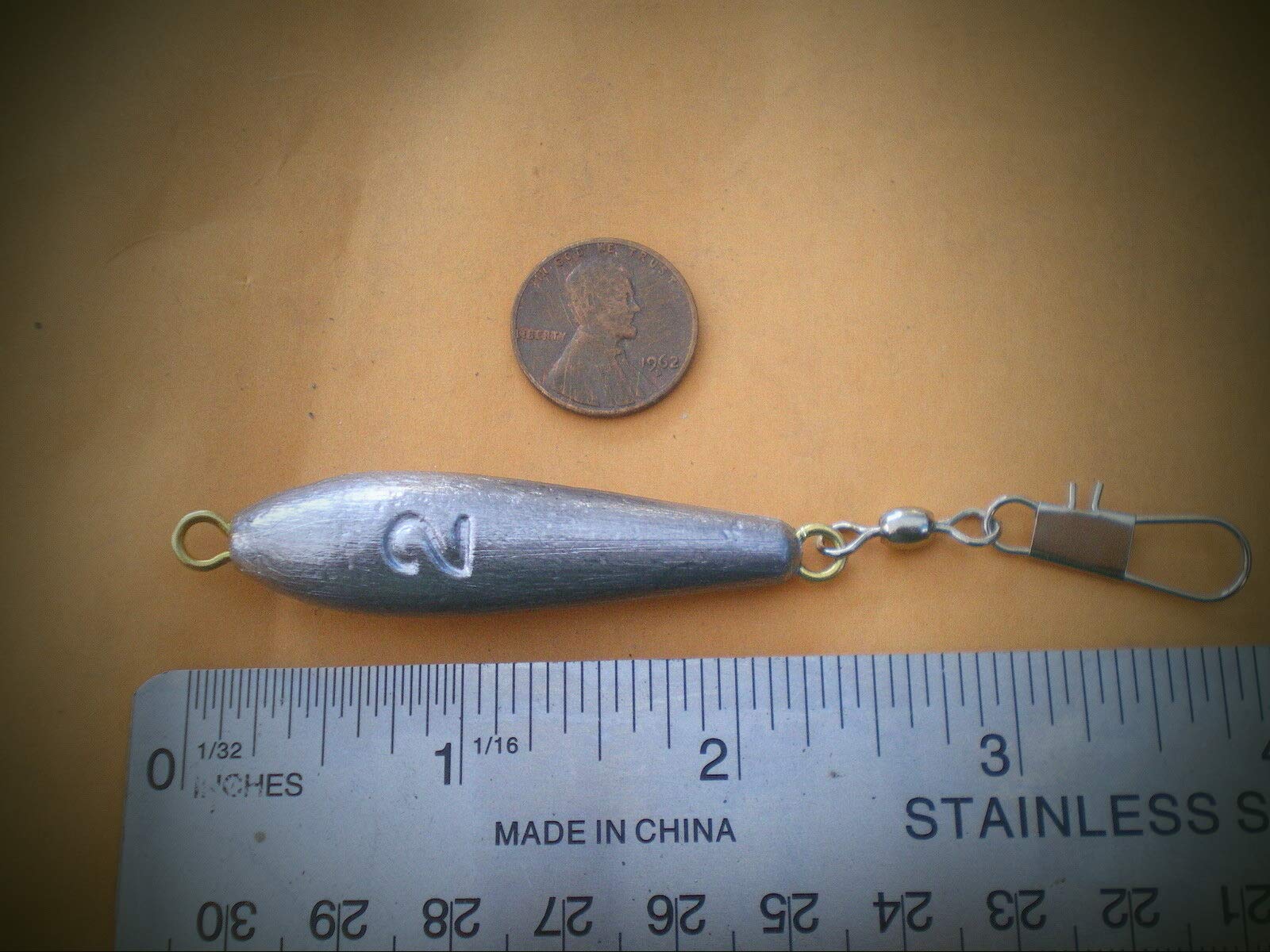 15 Pcs Fishing Sinkers with Swivel - 2oz Trolling Weights for Saltwater & Freshwater Fishing