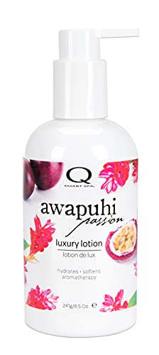 Qtica Smart Spa Luxury Lotion with Awapuhi Passion - 8.5oz Hydrating Body Moisturizer for Dry Skin - Perfect for Spa Days, Gift Sets & Daily Skincare Routine