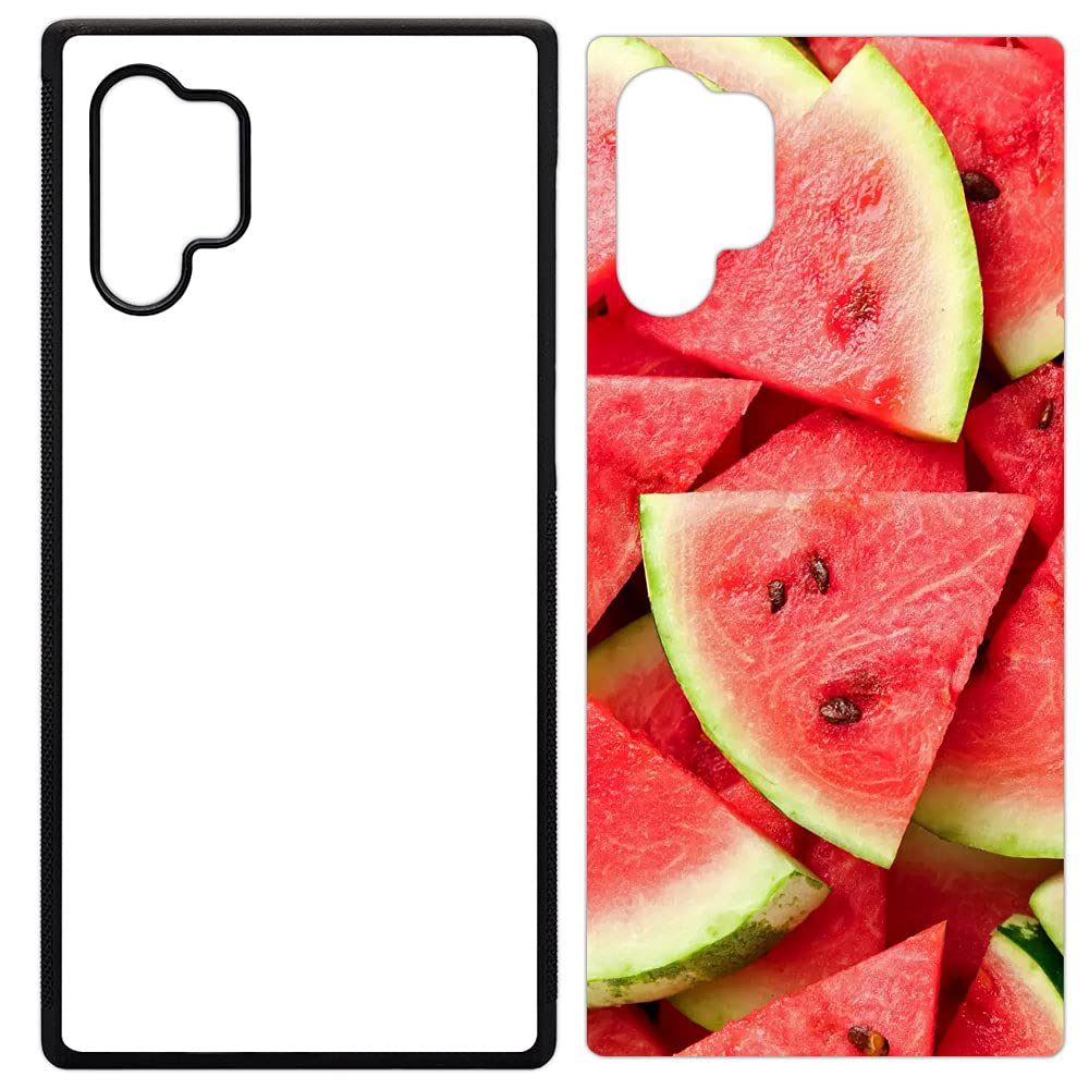 100 Pack Sublimation Phone Cases for Samsung Galaxy Note 10 Plus - Blank Rubber Black Phone Covers with Aluminum Inserts for Dye Sublimation Printing | Perfect for Custom Phone Case Business, Personalized Gifts & DIY Projects