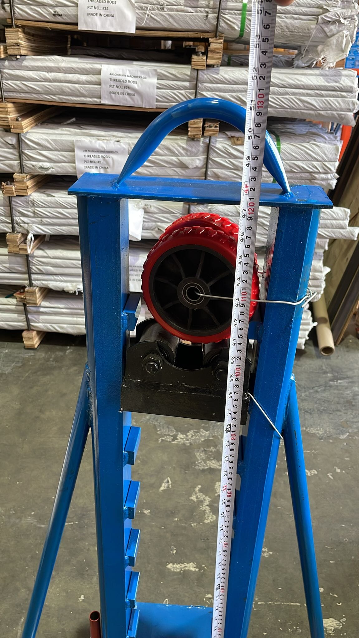 Aiko 2 Ton Hydraulic Cable Pay Off Stand | Heavy Duty Wire Uncoiler for Industrial Use | Model CS 5T | Perfect for Construction, Mining & Electrical Wiring Projects