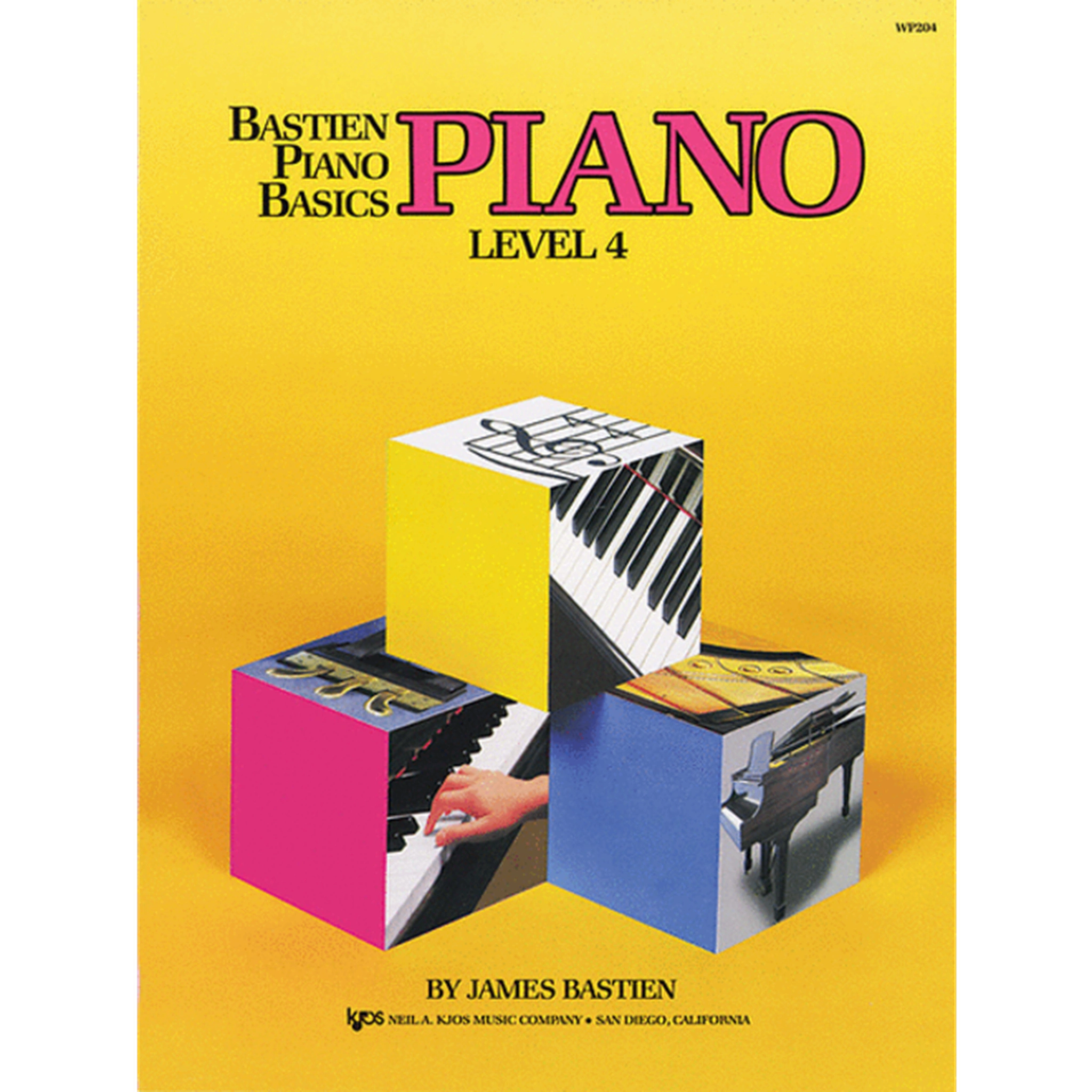 Bastien Piano Basics Level 4 - Comprehensive Piano Learning Book for Beginners & Intermediate Students | Perfect for Home Practice, Music Lessons & Self-Study