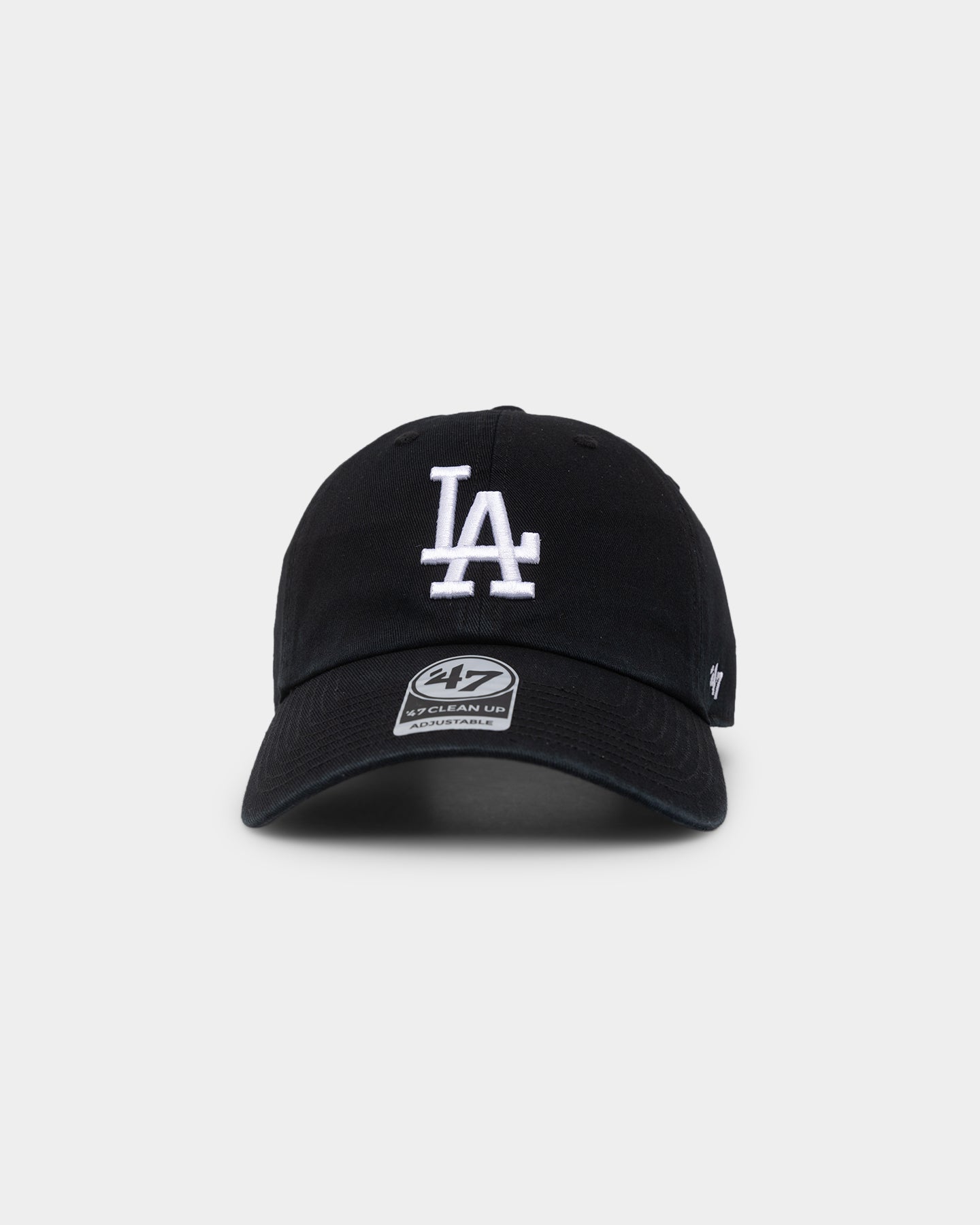 47 Brand Los Angeles Dodgers Adjustable Strapback Hat - Black | Official MLB Baseball Cap for Men & Women | Perfect for Games, Outdoor & Casual Wear