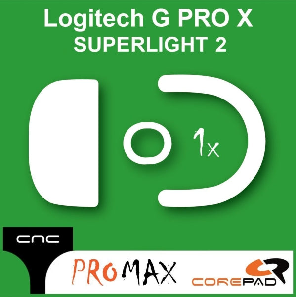 Corepad PRO MAX Skatez Mouse Feet for Logitech G Pro X Superlight 2 (GPX 2) - Ultra Smooth Gliding Gaming Mouse Skates - Perfect for FPS, Esports & Competitive Gaming