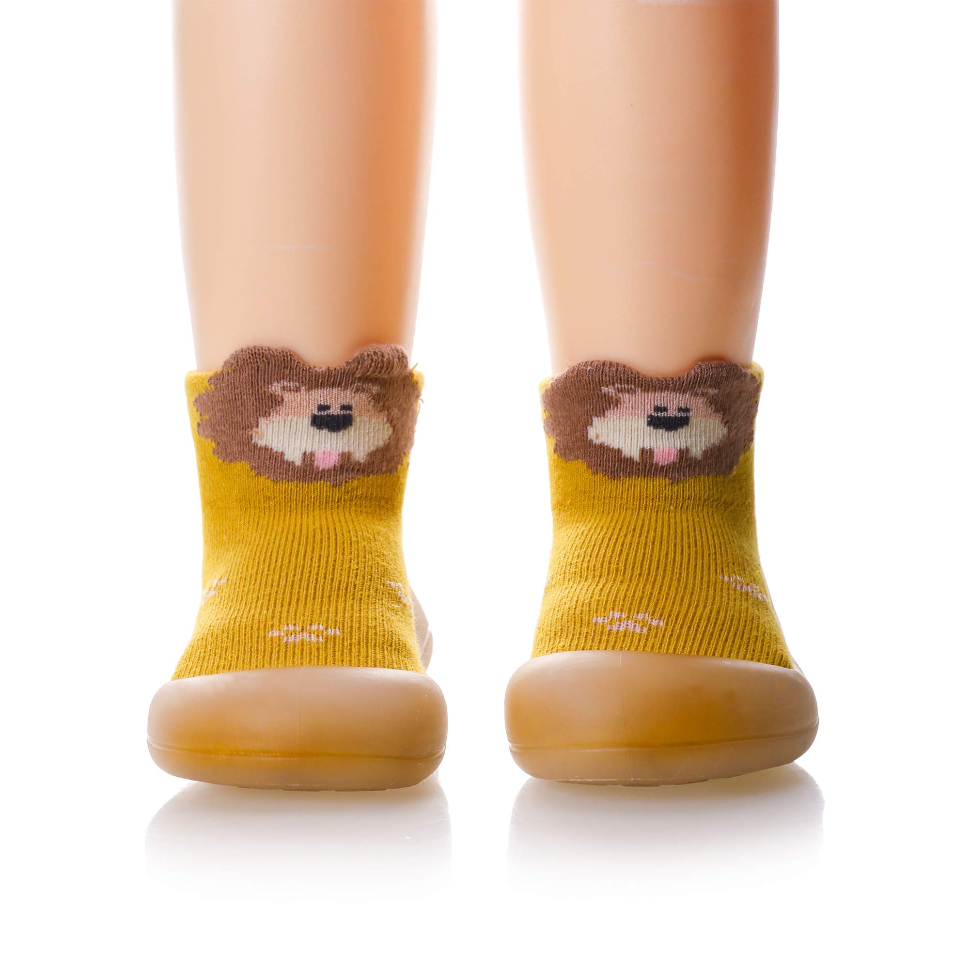 Anti-Slip Baby Toddler Moccasins - Soft Fuzzy Slippers for Boys & Girls | Breathable Indoor/Outdoor Winter Warm Shoes with Thick Sole | Perfect for Playtime, Nursery & Cold Weather