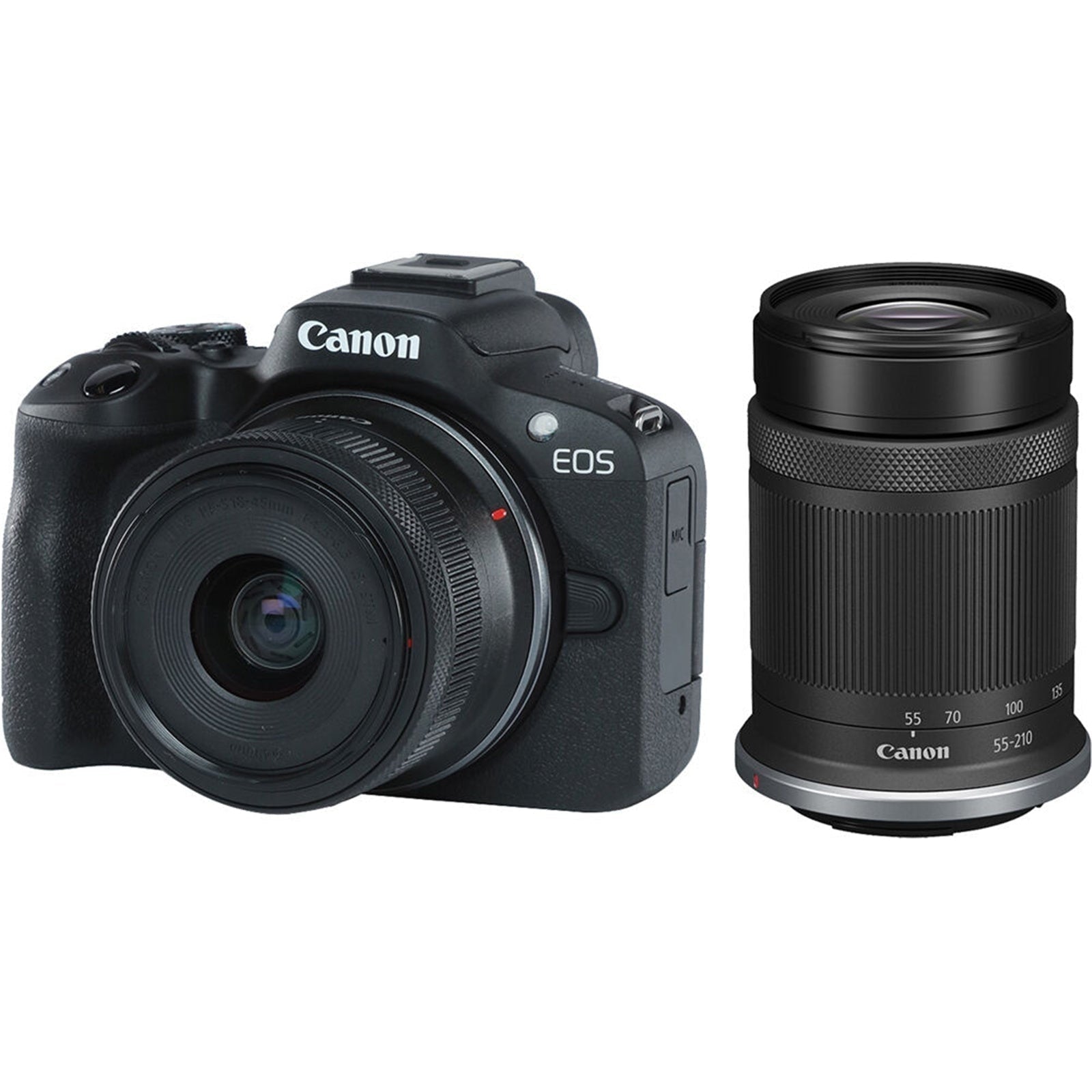 Canon EOS R50 Mirrorless Camera with 18-45mm & 55-210mm Lens Kit - Perfect for Travel, Vlogging & Photography Enthusiasts