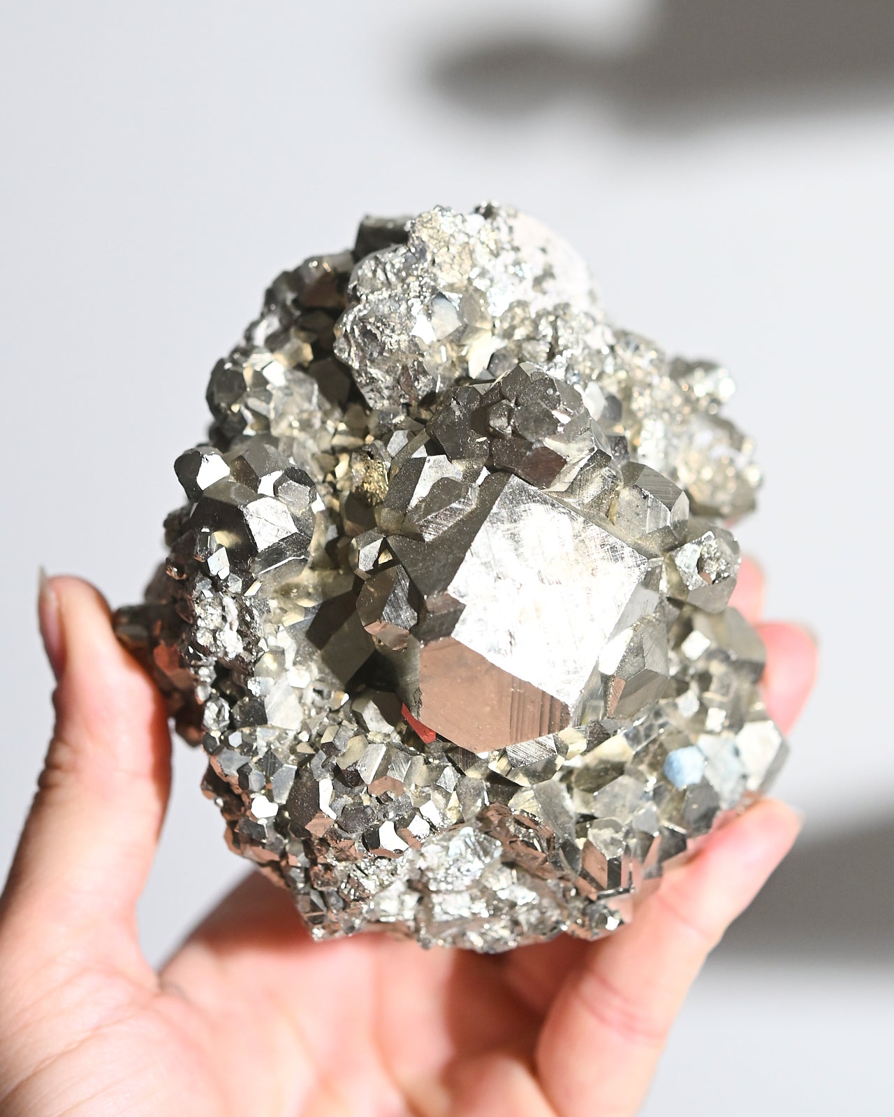 Natural Pyrite Crystal Cluster - 2.6lbs Raw Mineral Specimen for Home Decor, Meditation & Healing | Perfect for Rock Collectors, Feng Shui & Spiritual Practices