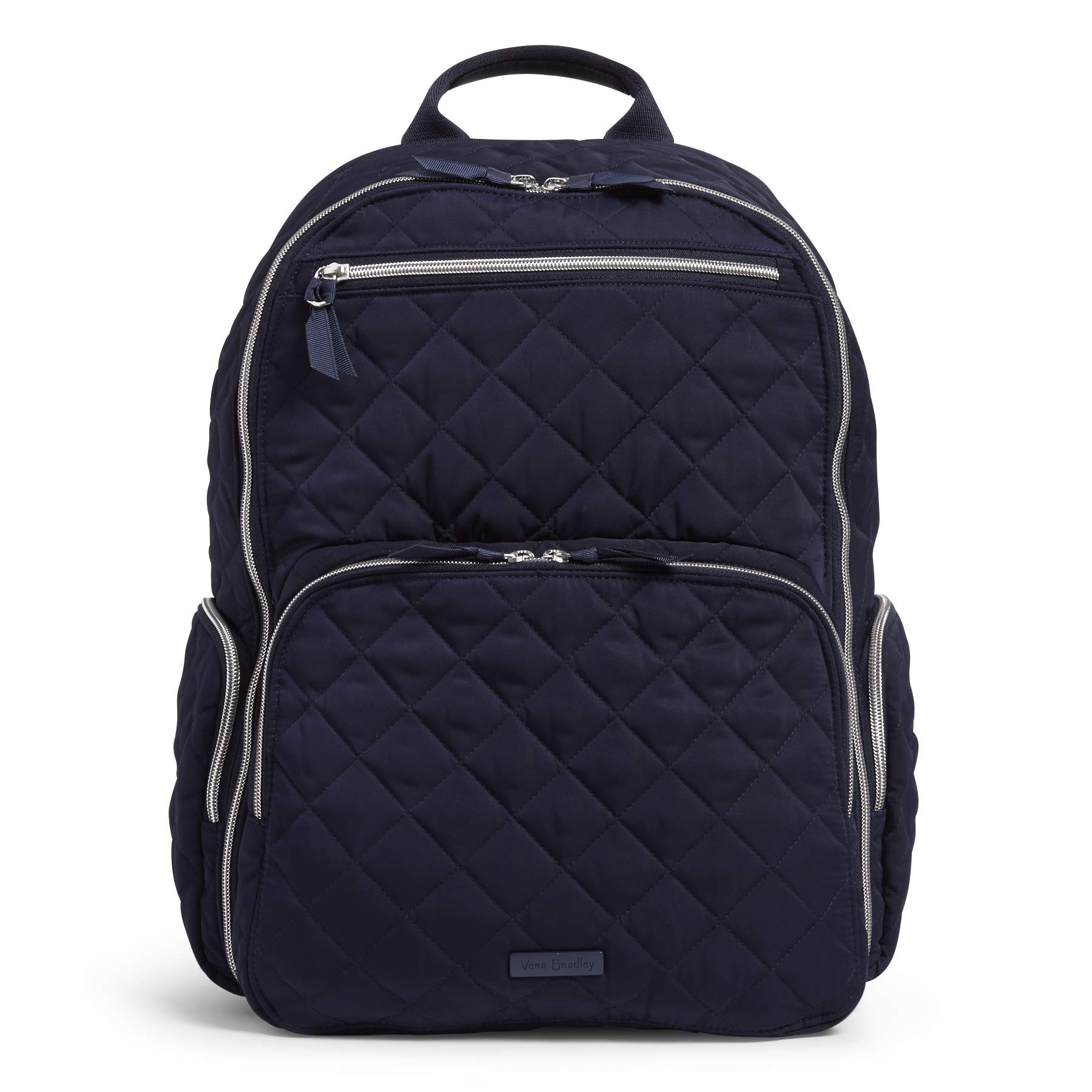 Vera Bradley Performance Twill Commuter Backpack for Women - Lightweight Laptop Backpack with USB Charging Port, Water-Resistant Travel Backpack for Work, School & College Students (Perfect for Commuting, Business Trips & Daily Use)