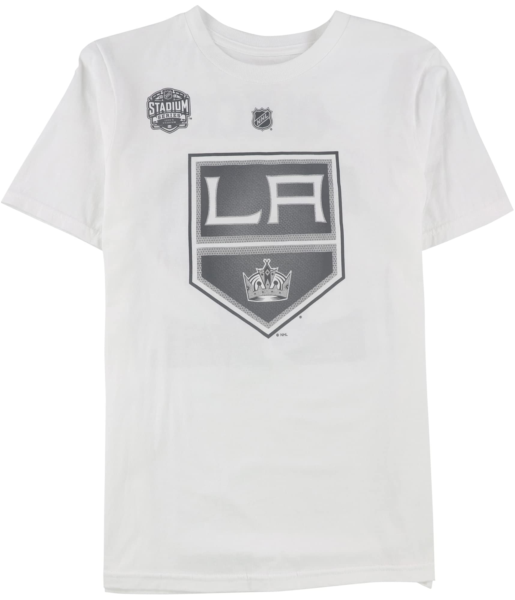 Reebok Boys LA Kings 2015 Stadium Series Graphic T-Shirt - White, Large (14-16) | Hockey Fan Apparel for Kids, Sports Events & Casual Wear