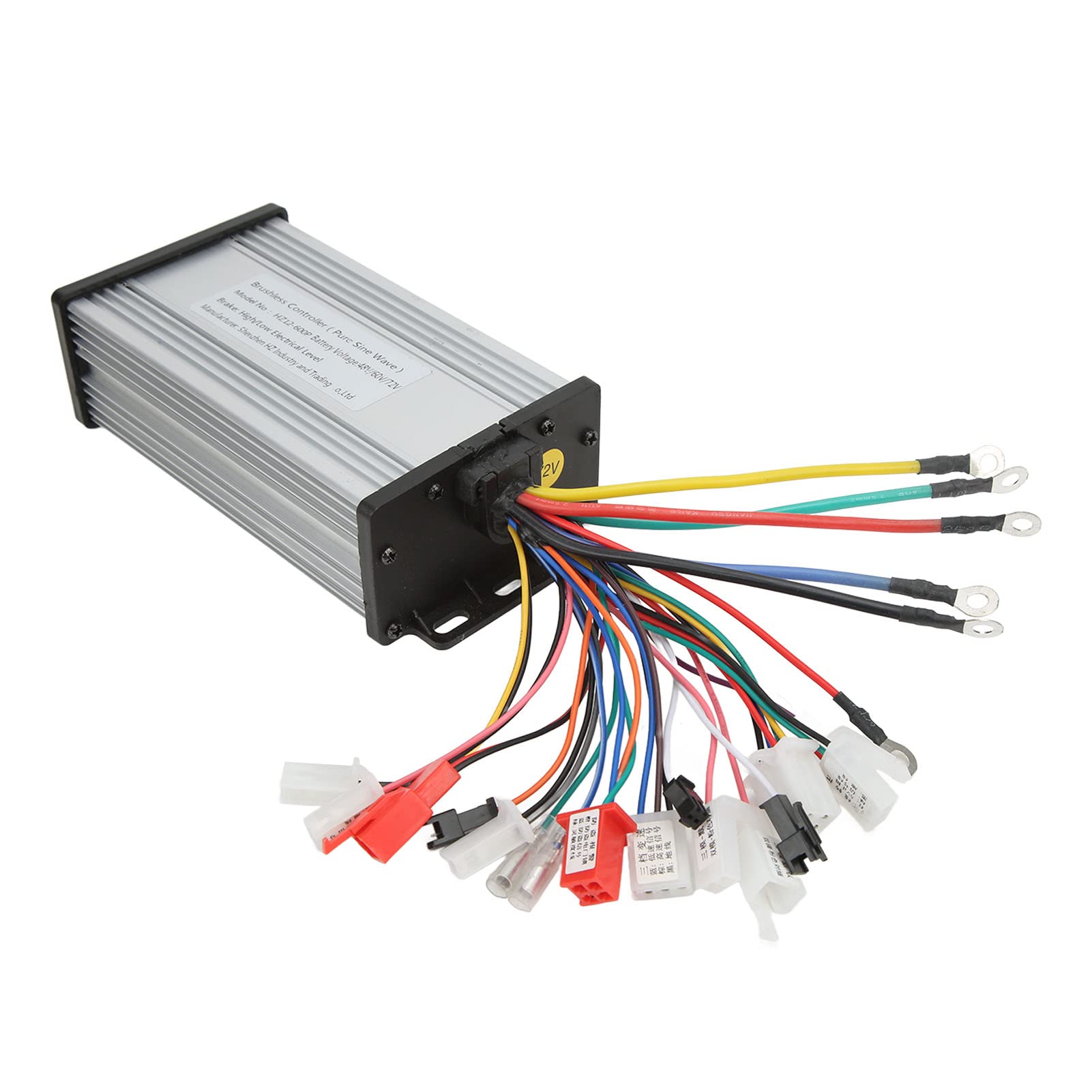 48V/60V/72V 600W Electric Bike Brushless Controller - High Performance Sine Wave Motor Controller for E-Bikes & Electric Scooters - Perfect for Commuting, Off-Road & Urban Riding