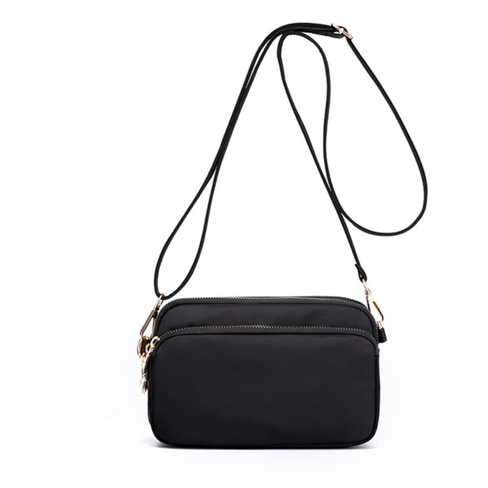 Lightweight Small Shoulder Bag for Women - Casual Sling Crossbody Phone Bag with Travel Wallet - Perfect for Daily Use, Shopping, Travel & Outdoor Activities (Black)