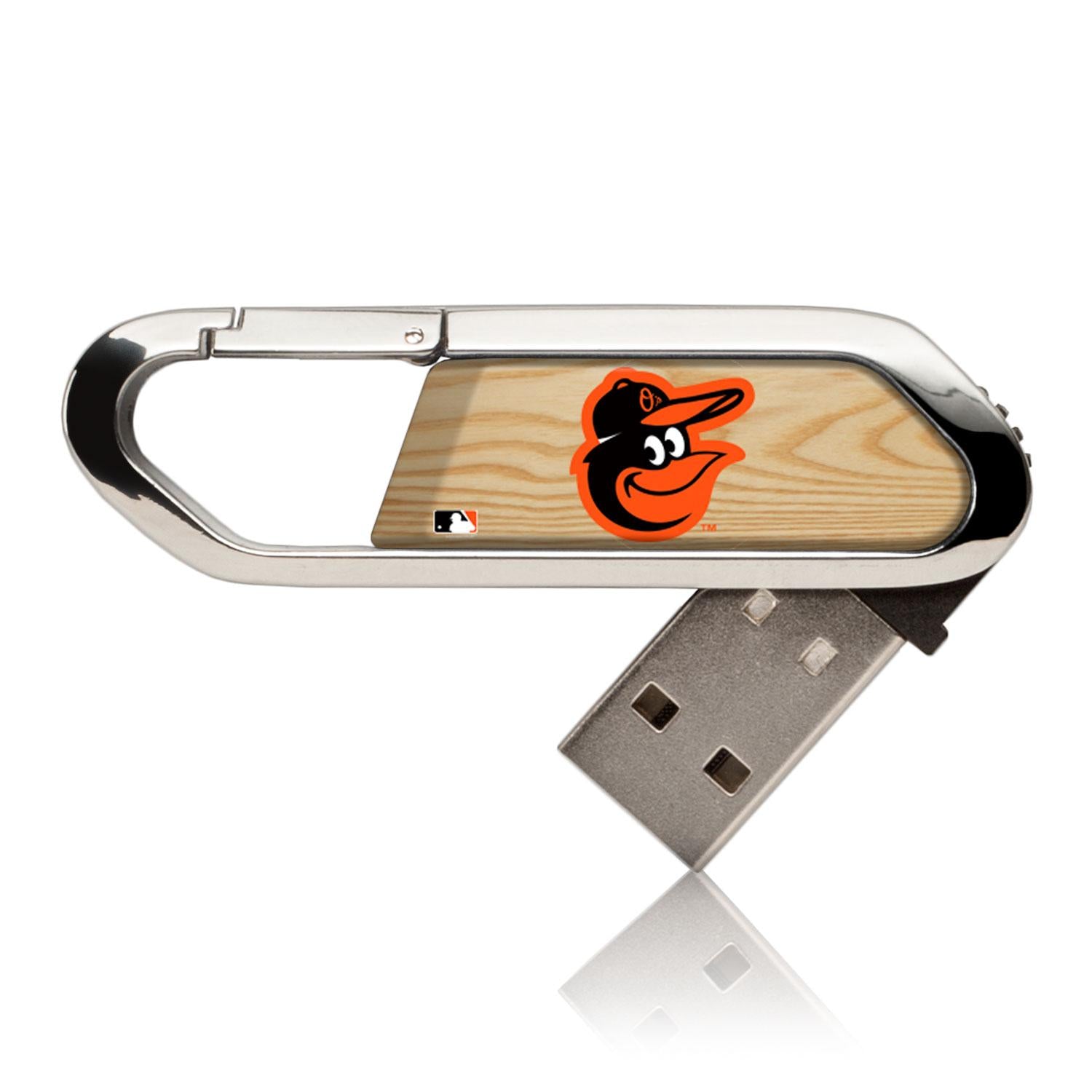 Baltimore Orioles Wood Bat USB 32GB Flash Drive - Baseball Themed USB Stick for Fans, Players & Coaches - Perfect for Storing Game Videos, Training Files & Team Documents