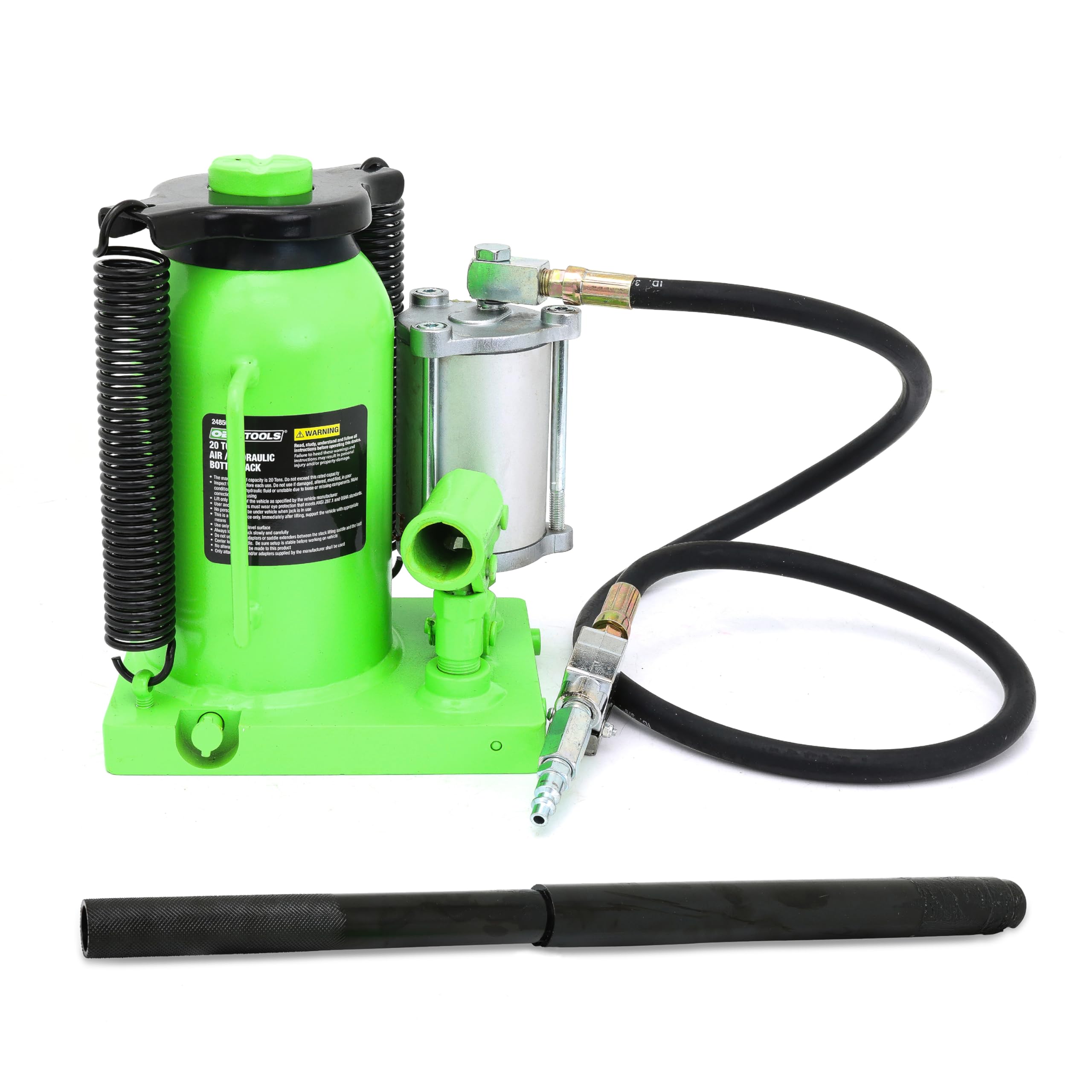 OEMTOOLS 24850 20 Ton Air/Hydraulic Bottle Jack - Heavy Duty Hydraulic Floor Jack for Trucks, Vans & SUVs - Lifts Up to 20 Tons - Ideal for Auto Repair, Construction & Emergency Roadside Assistance