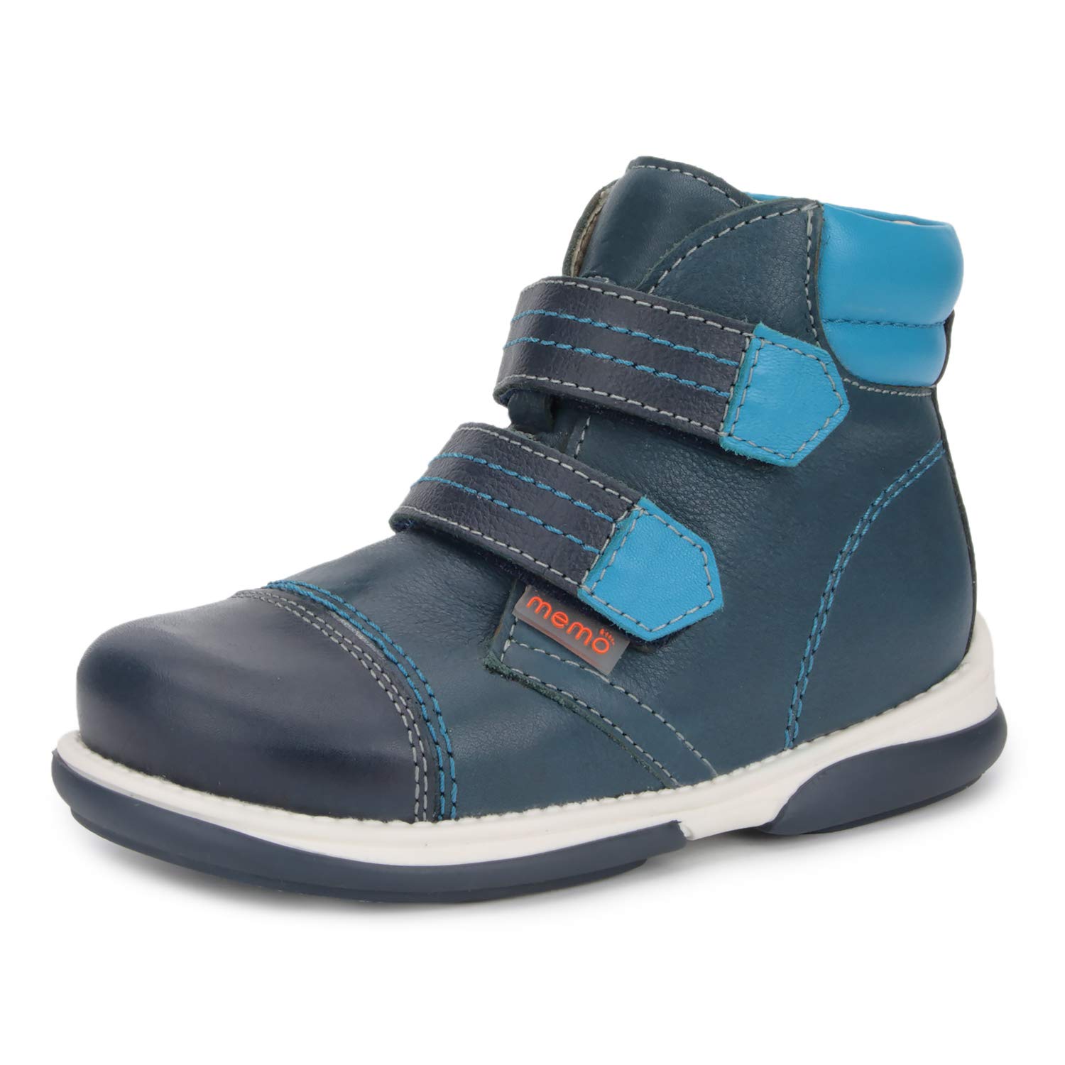 Alex Boys' Corrective Orthopedic High-Top Leather Boots with Diagnostic Sole - Toddler & Little Kid Sizes - Perfect for Flat Feet & Post-Surgery Support